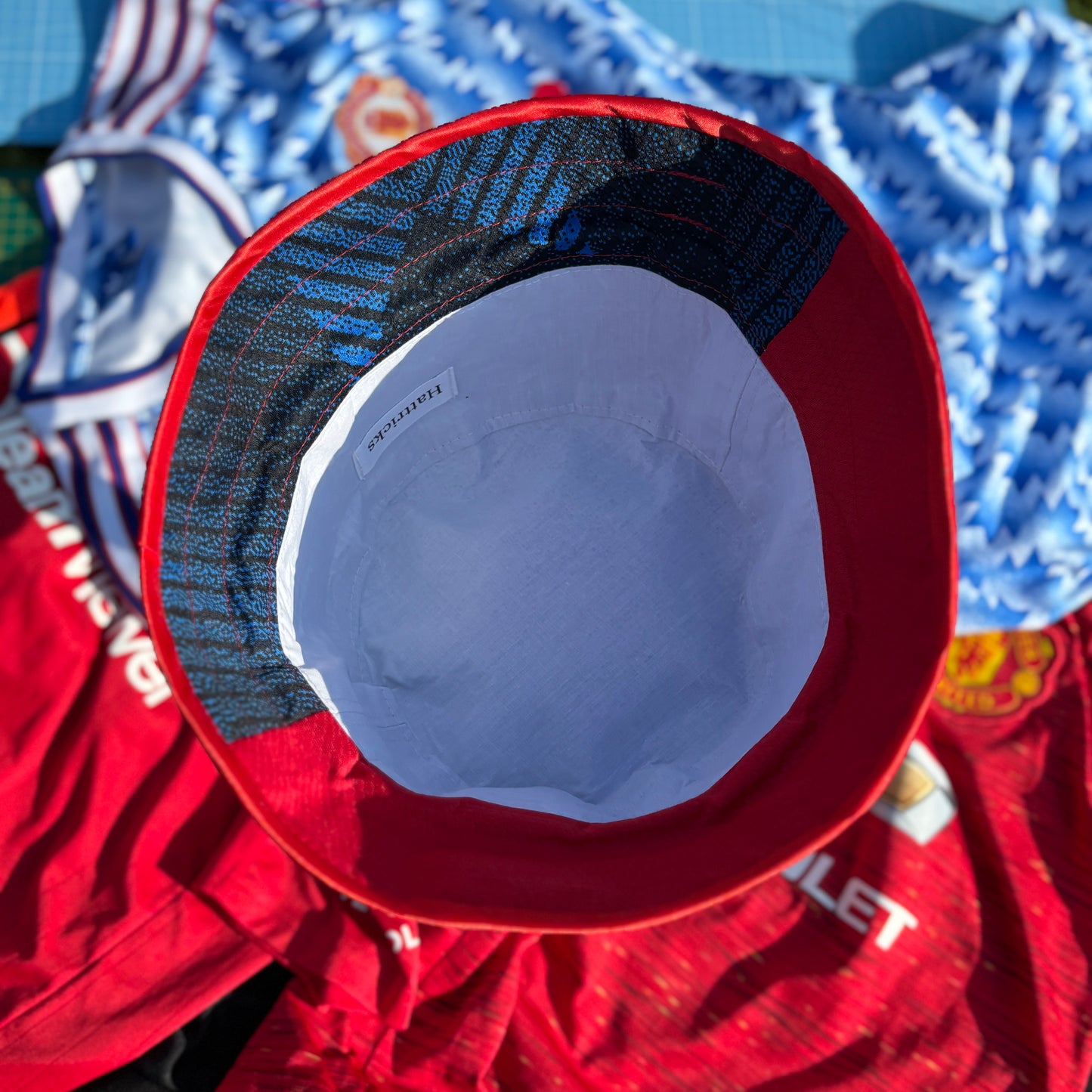 Manchester United bucket hat (Adult 62-63 cm) - made from real shirts