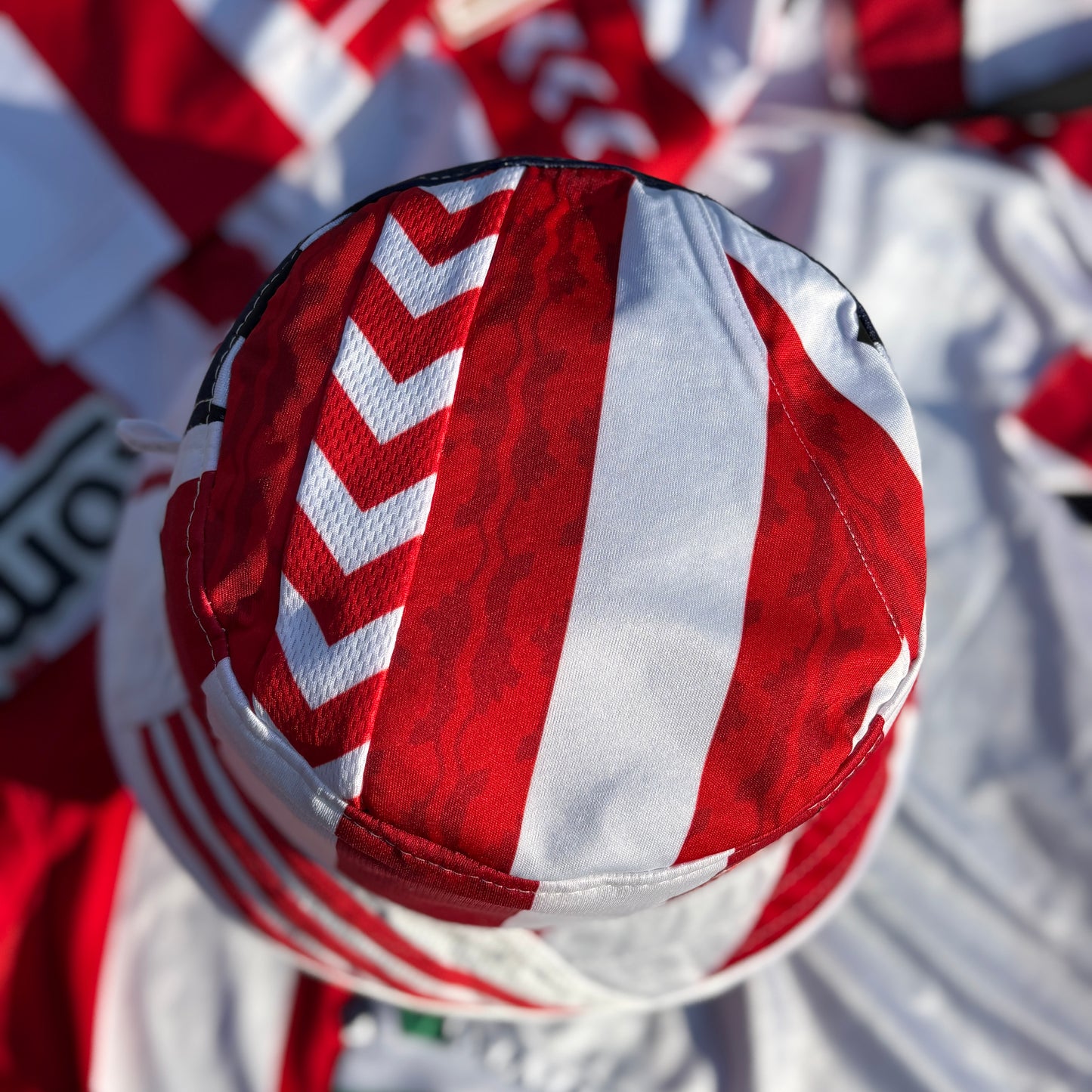 Sunderland bucket hat (adult 62-63cm) - handmade from original shirts