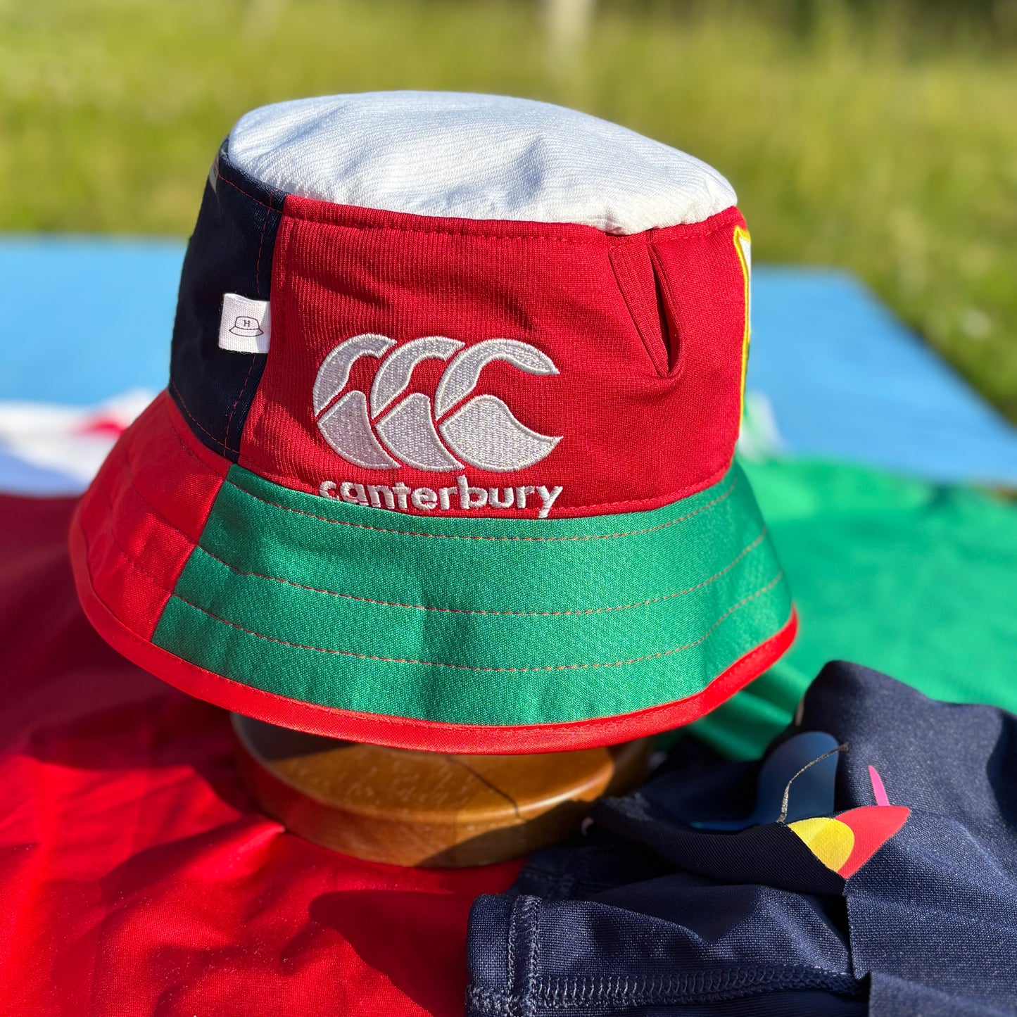 Britsh & Irish Lions bucket hat (adult 62-63cm) - handmade from original jerseys