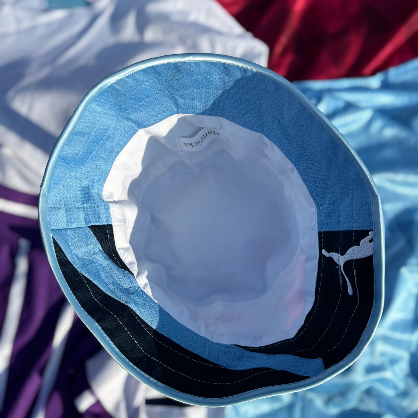 Manchester City bucket hat (adult 62-63cm) - handmade from original shirts