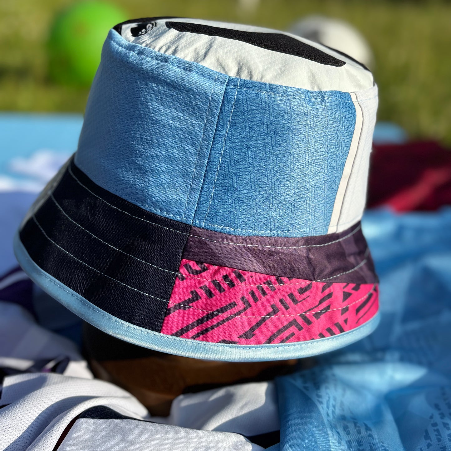 Manchester City bucket hat (adult 62-63cm) - handmade from original shirts