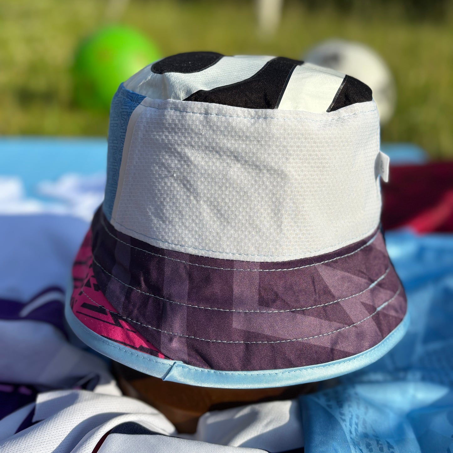Manchester City bucket hat (adult 62-63cm) - handmade from original shirts
