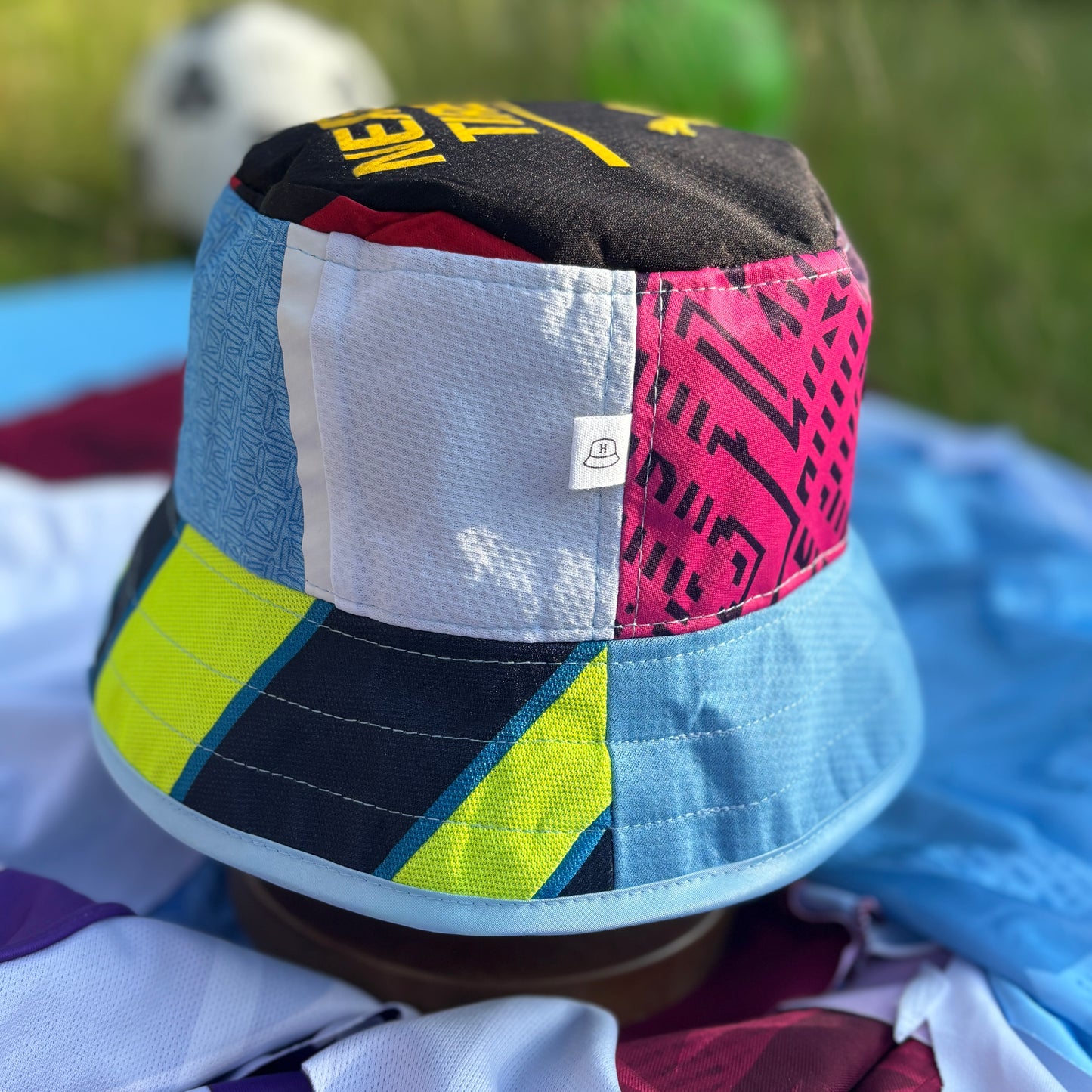 Manchester City bucket hat (adult 62-63cm) - handmade from original shirts