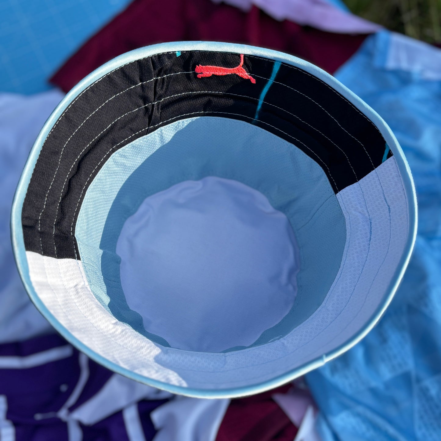 Manchester City bucket hat (adult 62-63cm) - handmade from original shirts