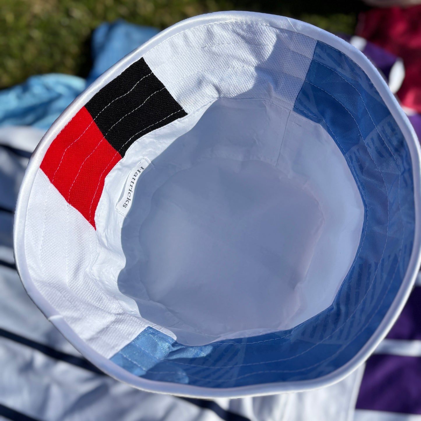 Oasis x Manchester City bucket hat (adult 62-63cm) - handmade from original shirts