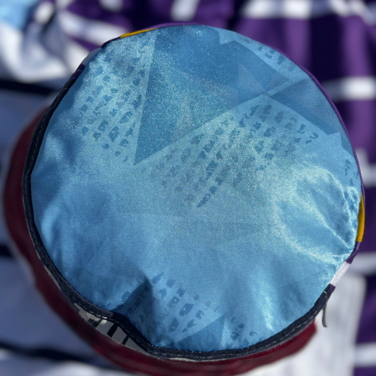 Oasis x Manchester City bucket hat (adult 62-63cm) - handmade from original shirts