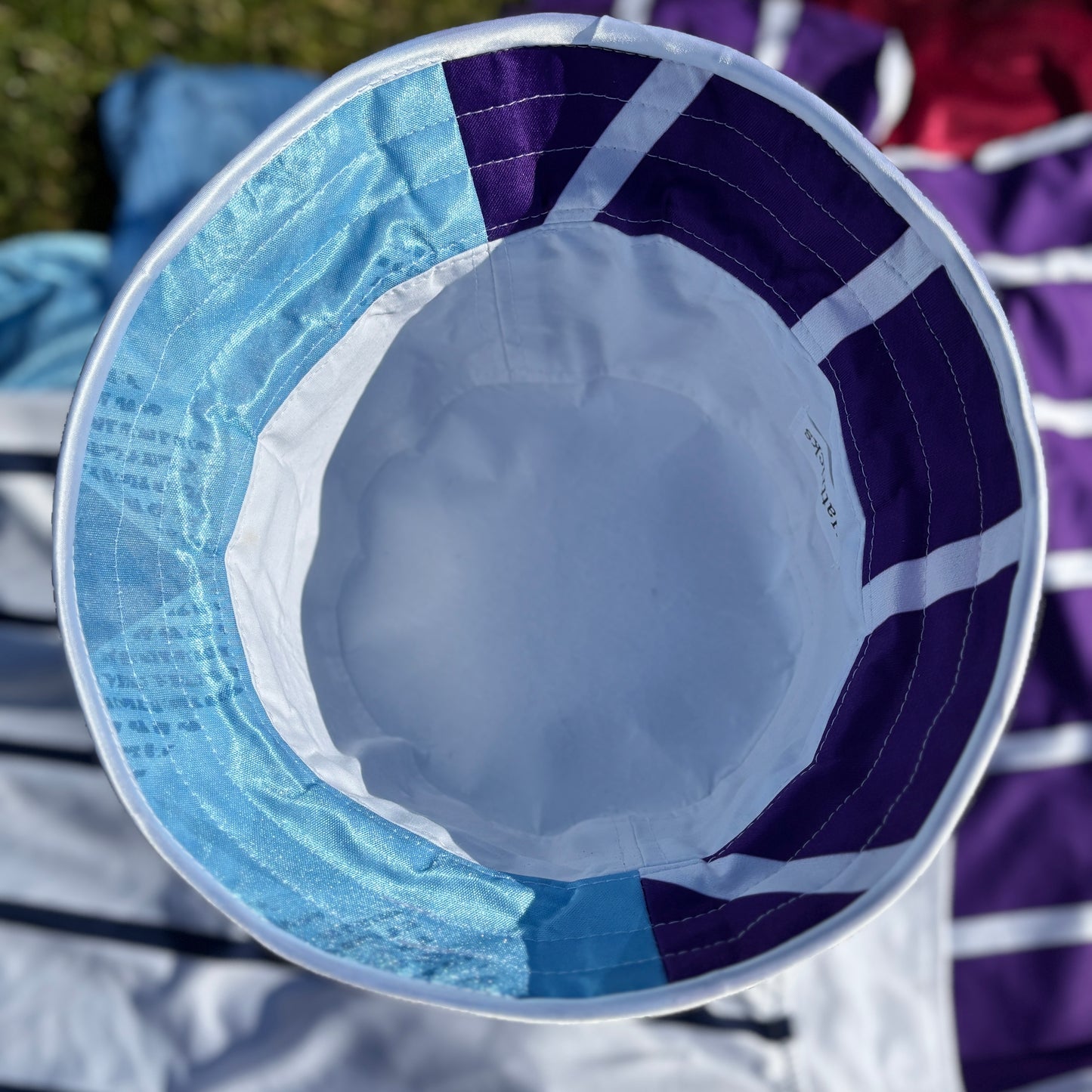 Oasis x Manchester City bucket hat (adult 62-63cm) - handmade from original shirts