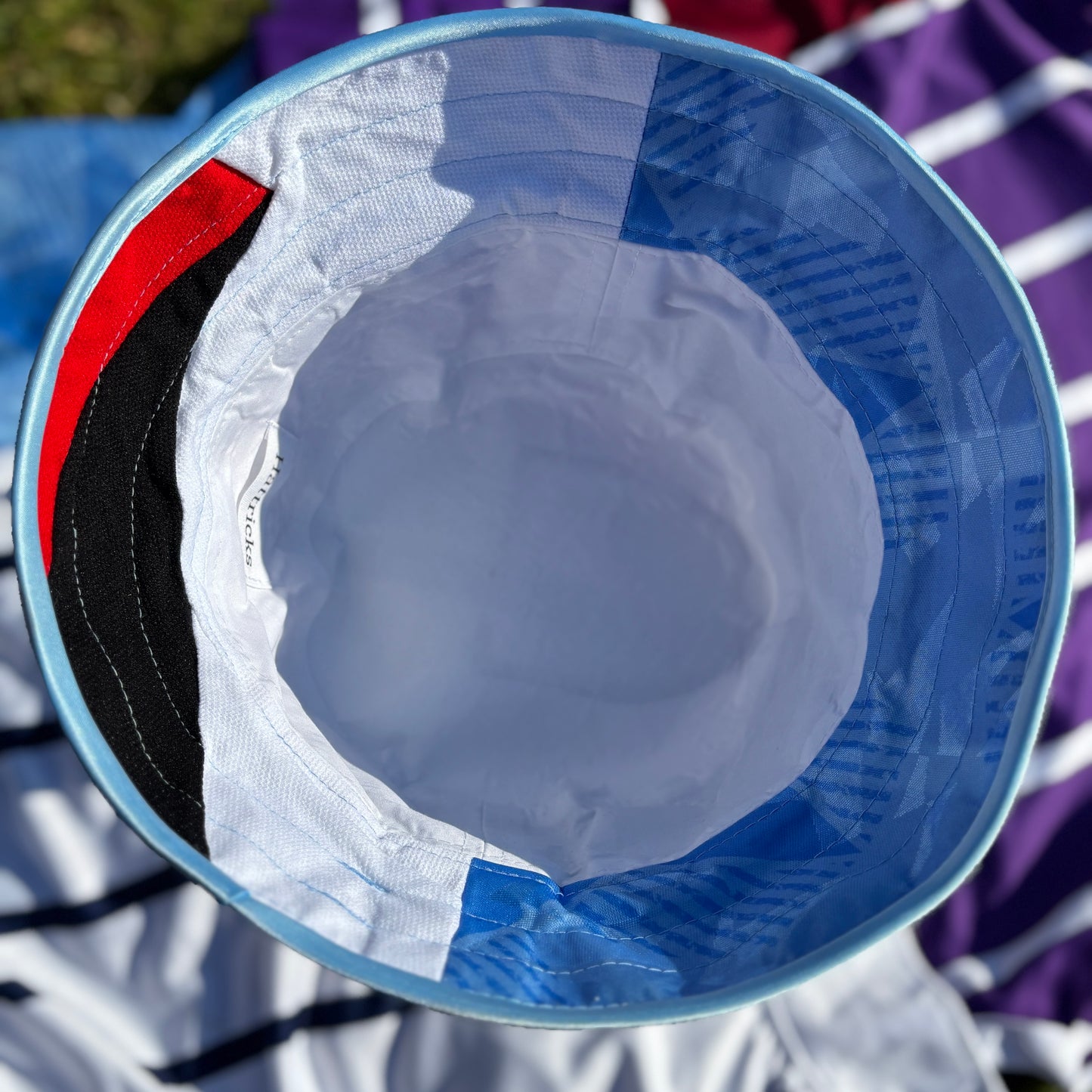 Oasis x Manchester City bucket hat (adult 62-63cm) - handmade from original shirts
