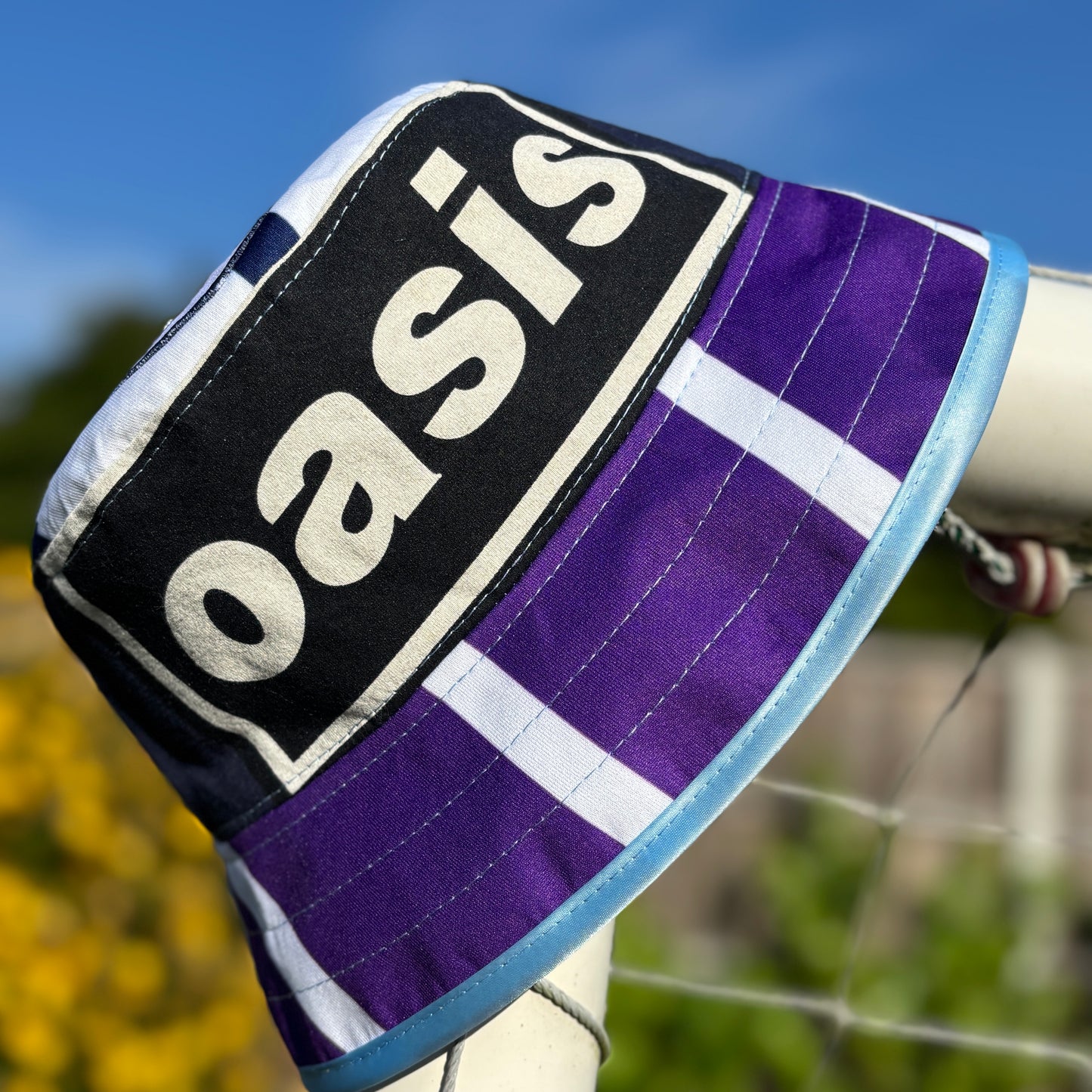 Oasis x Manchester City bucket hat (adult 62-63cm) - handmade from original shirts