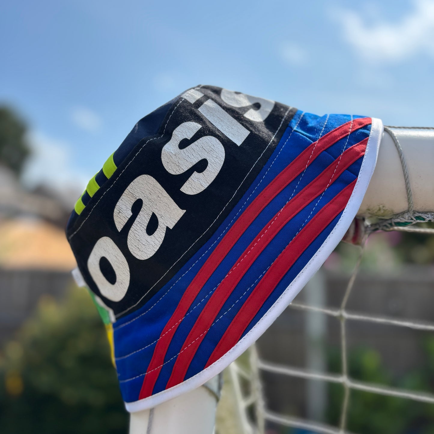 Oasis x Adidas bucket hat (adult 62-63cm) - handmade from original shirts