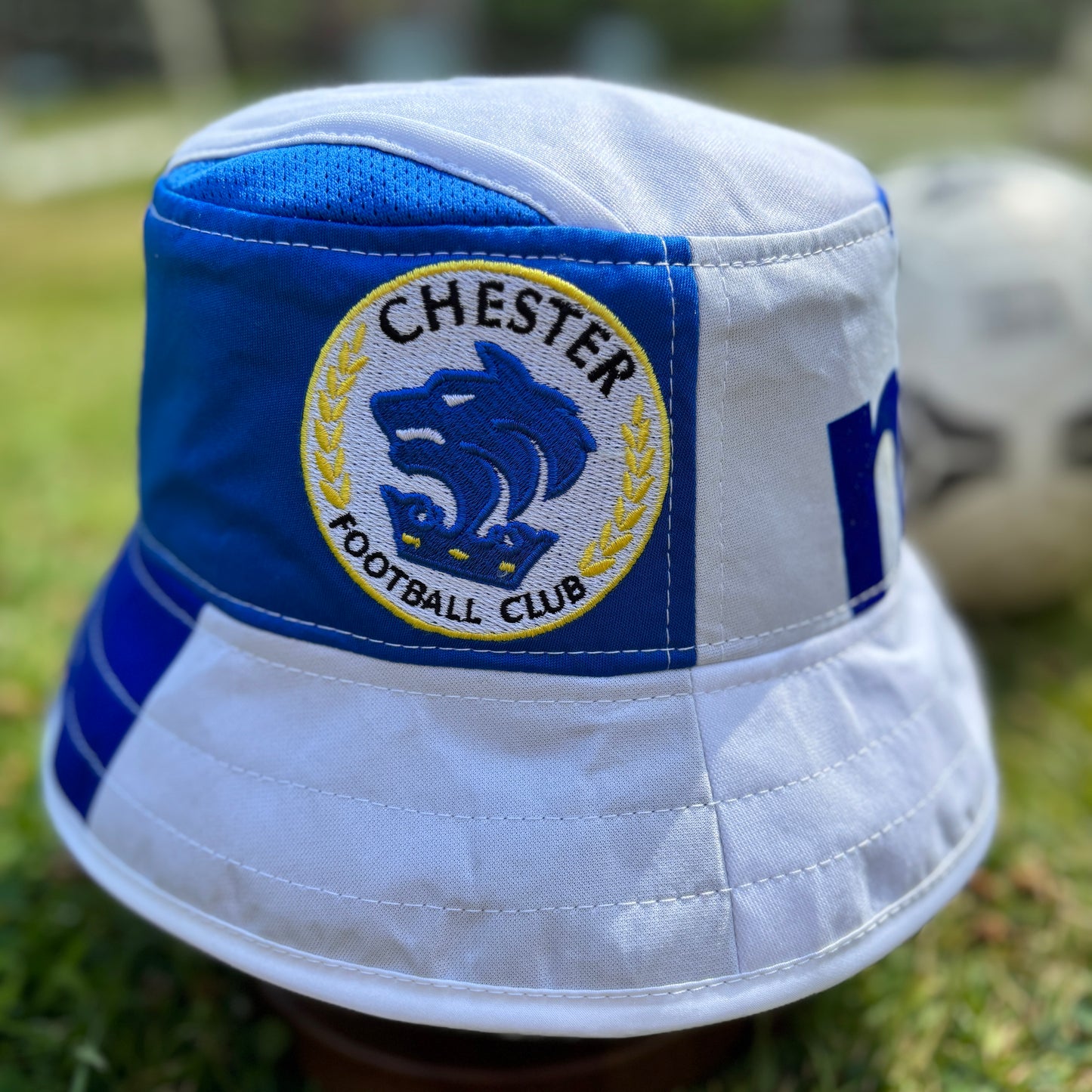 Chester FC bucket hat (adult 62-63 cm) - handmade from original shirts