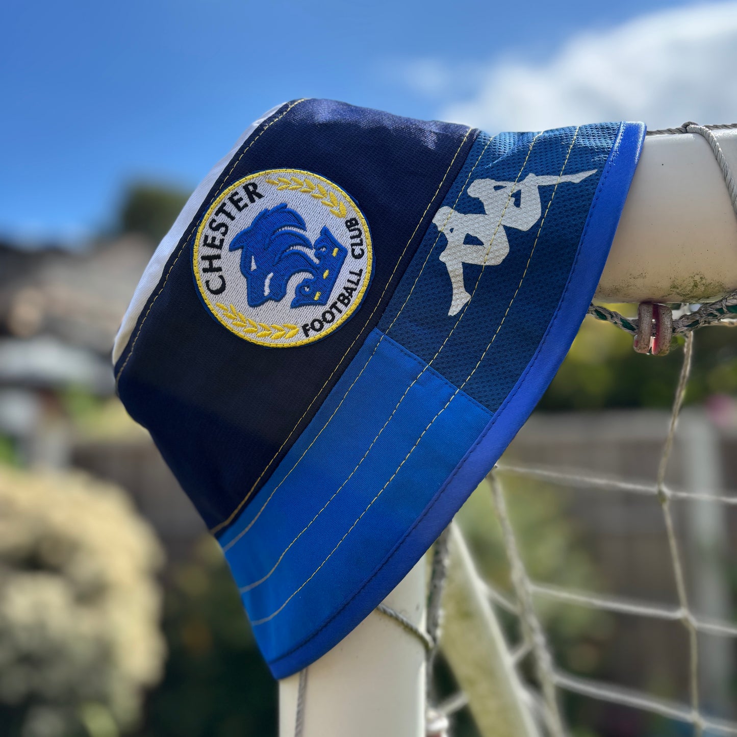 Chester FC bucket hat (adult 62-63 cm) - handmade from original shirts