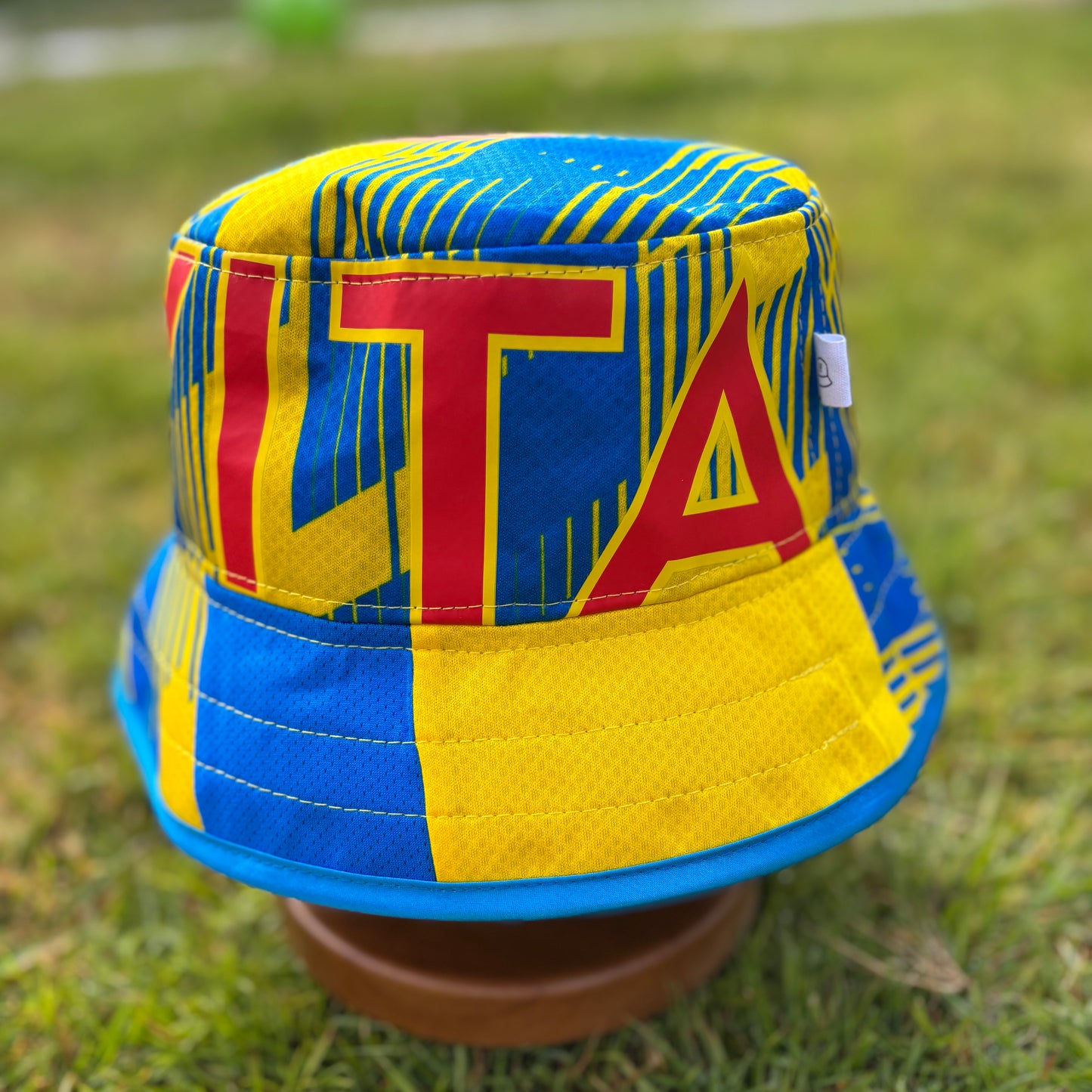 Stockport County bucket hat (adult 62-63 cm) - handmade from 24/25 Third Kit