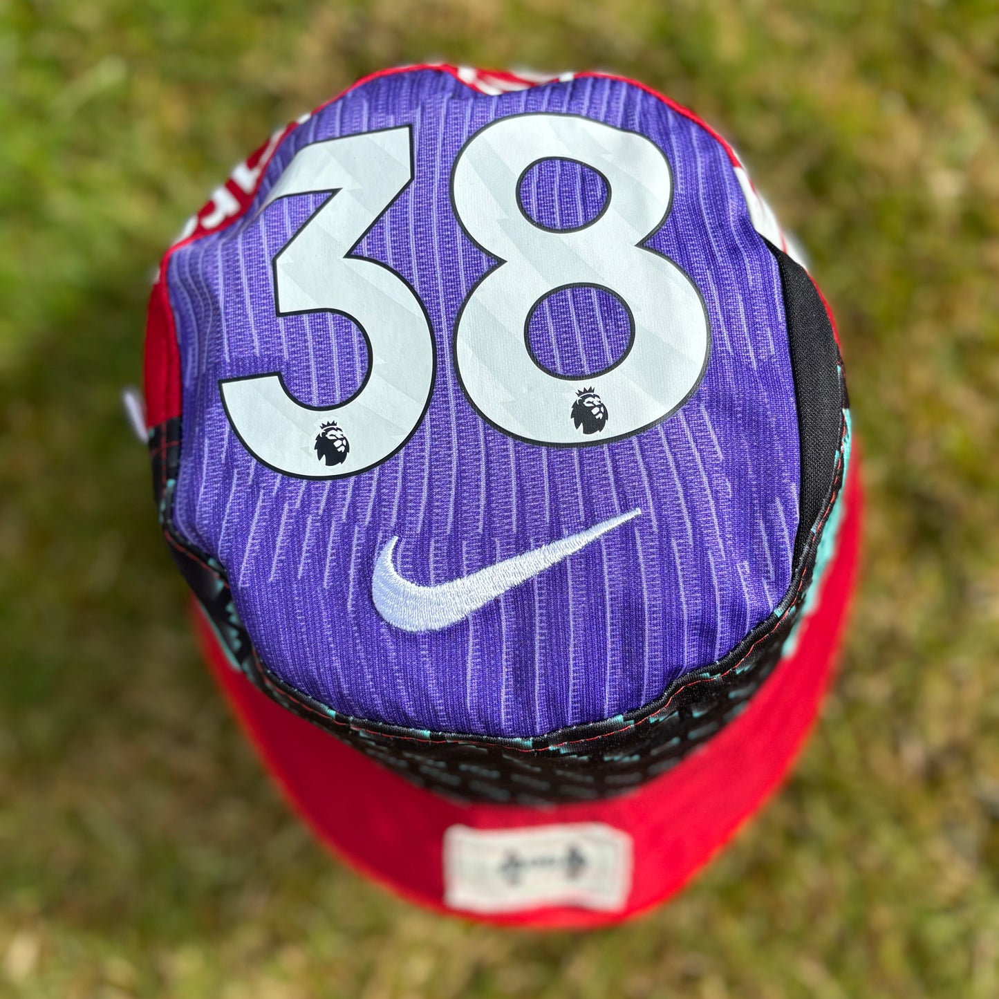 Liverpool bucket hat (youth/small adult 59-60 cm) - handmade from original shirts