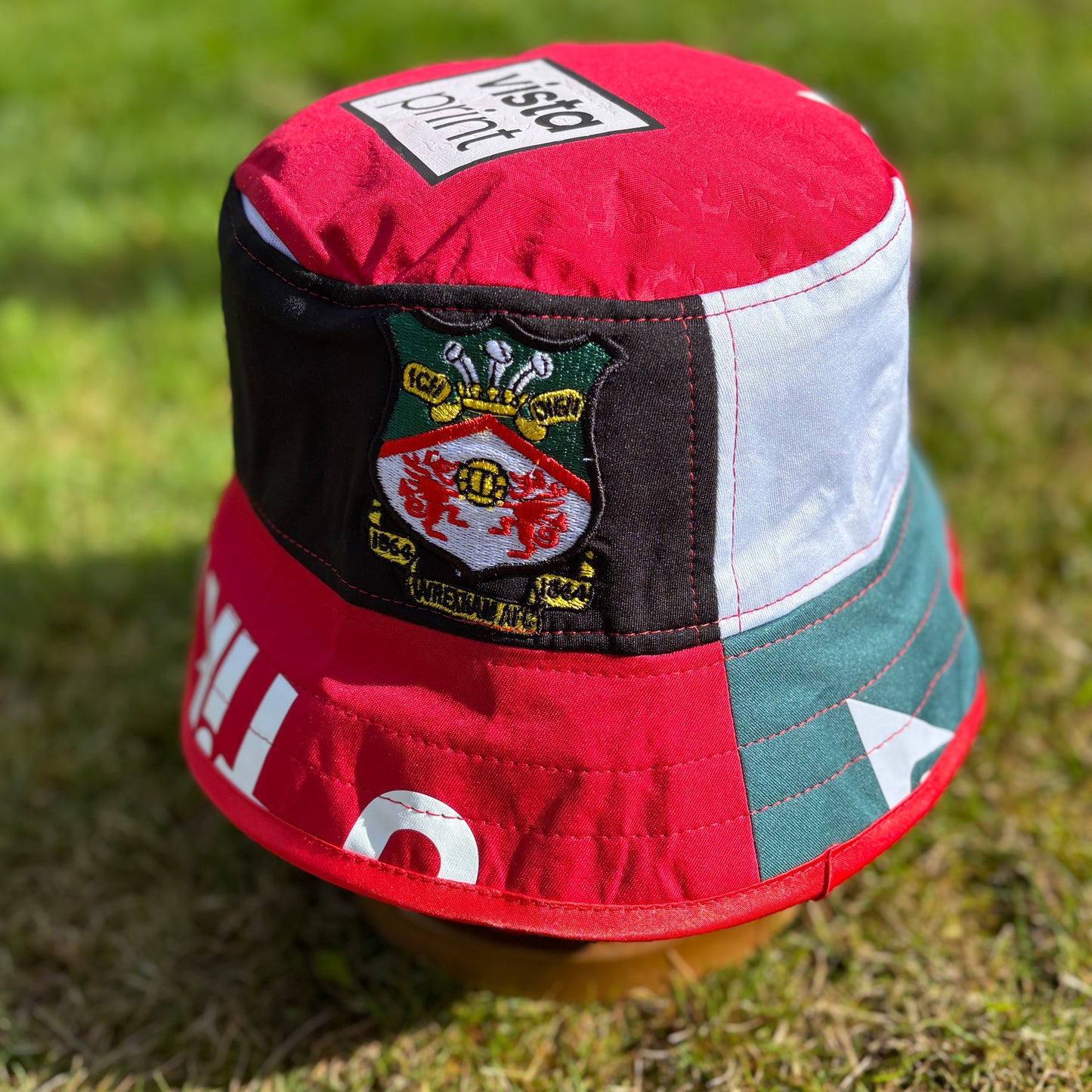 Wrexham bucket hat (adult 62-63 cm) - handmade from original shirts