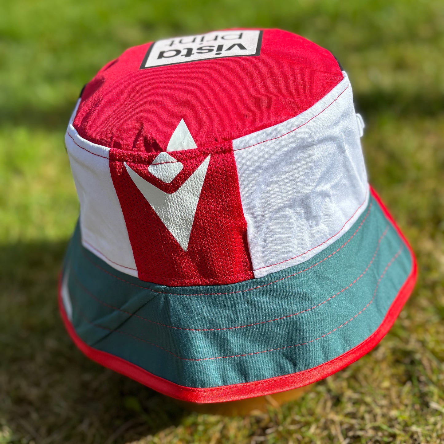 Wrexham bucket hat (adult 62-63 cm) - handmade from original shirts