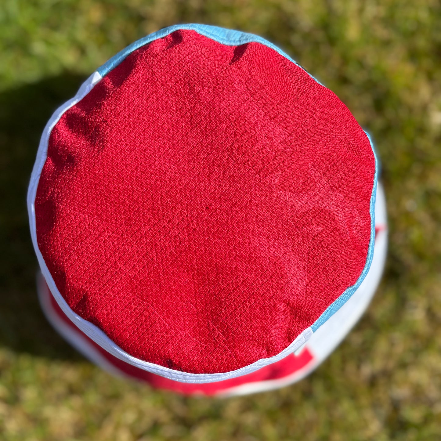 Wrexham bucket hat (adult 62-63 cm) - handmade from original shirts