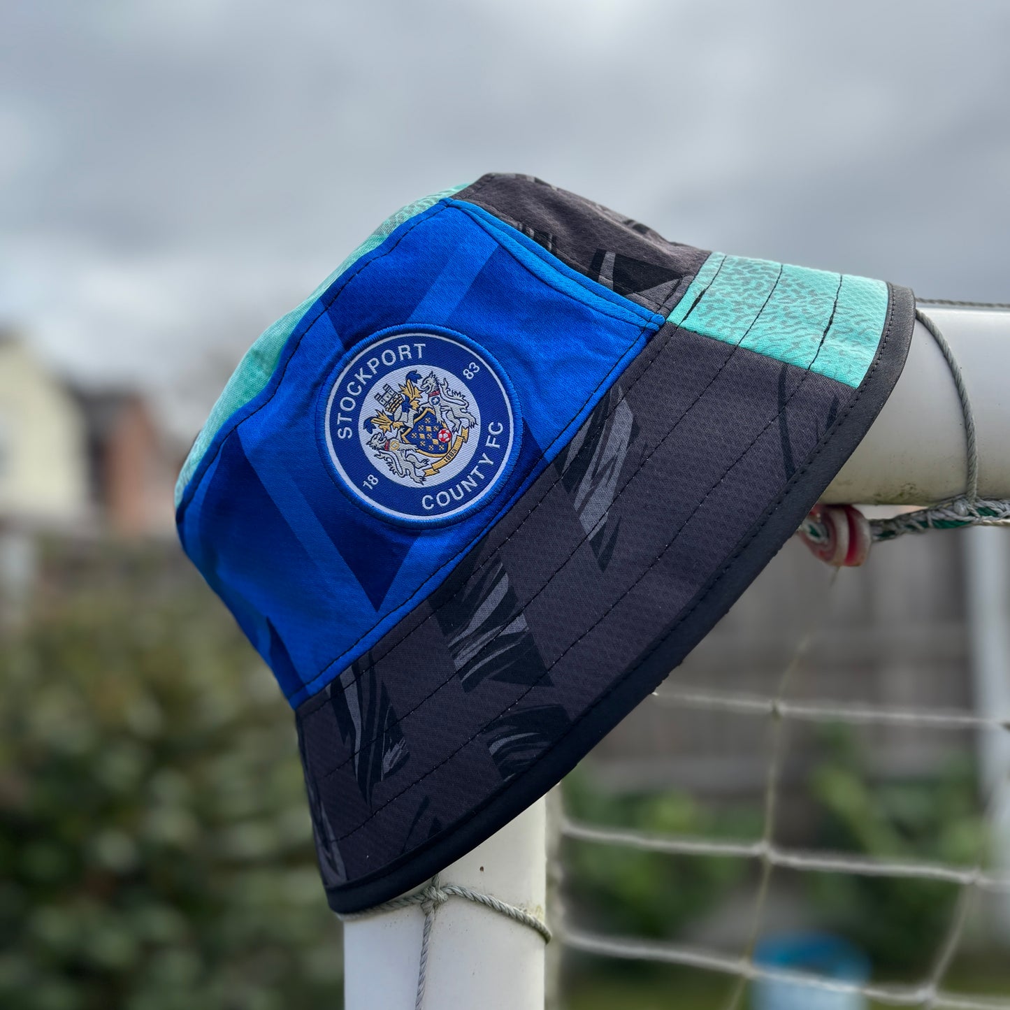 Stockport County bucket hat (adult 62-63 cm) - handmade from original shirts
