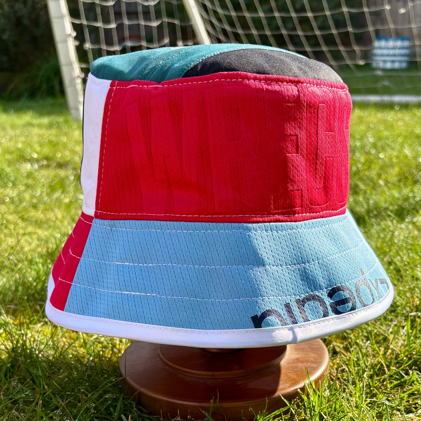 Wrexham bucket hat (adult 62-63 cm) - handmade from original shirts
