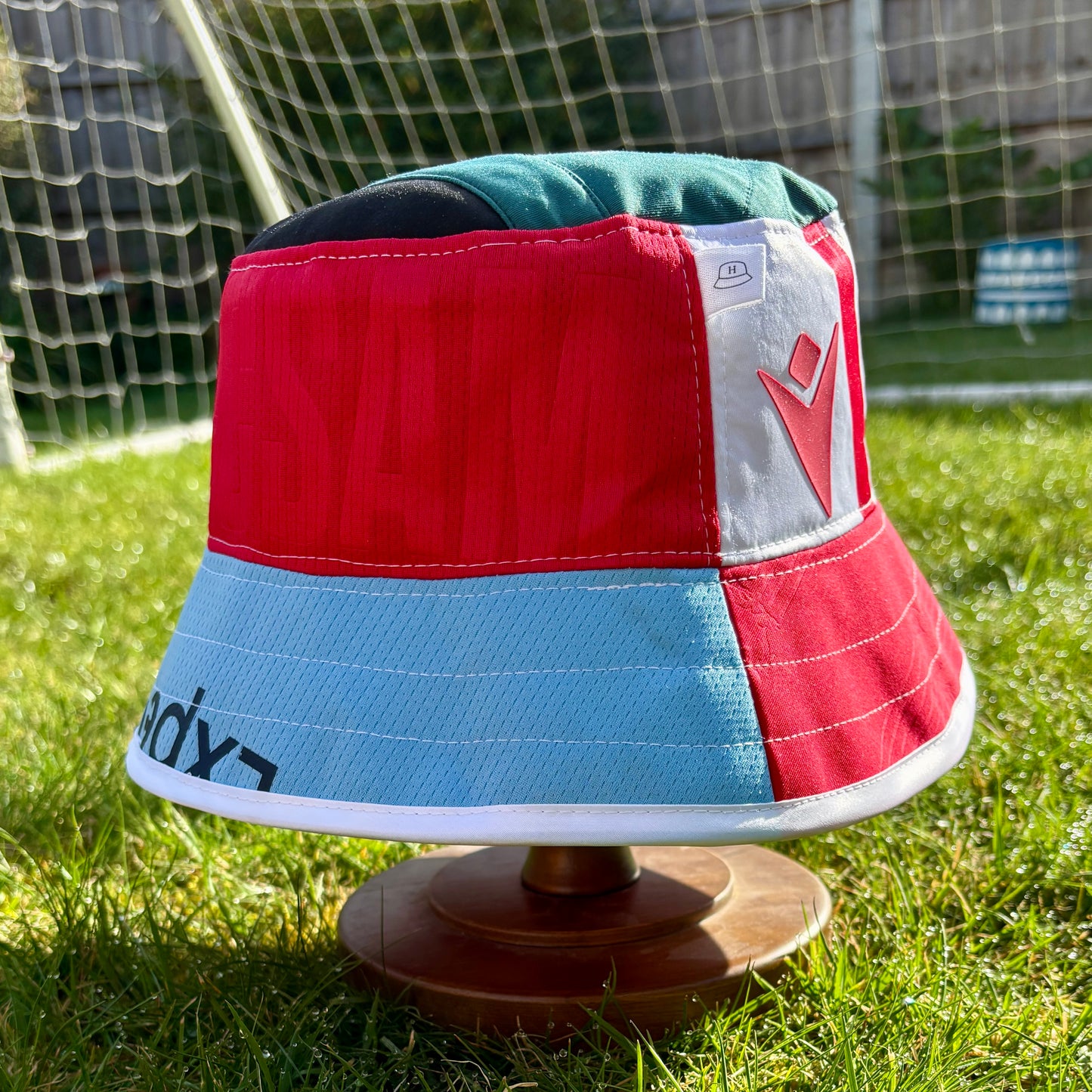 Wrexham bucket hat (adult 62-63 cm) - handmade from original shirts