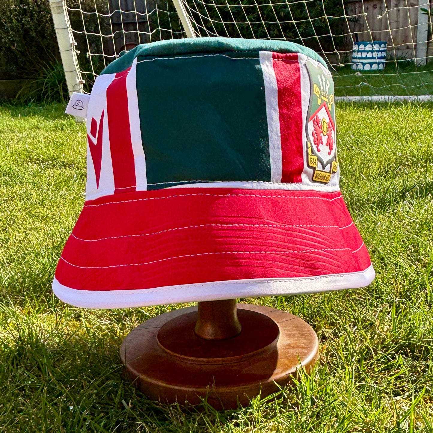 Wrexham bucket hat (adult 62-63 cm) - handmade from original shirts