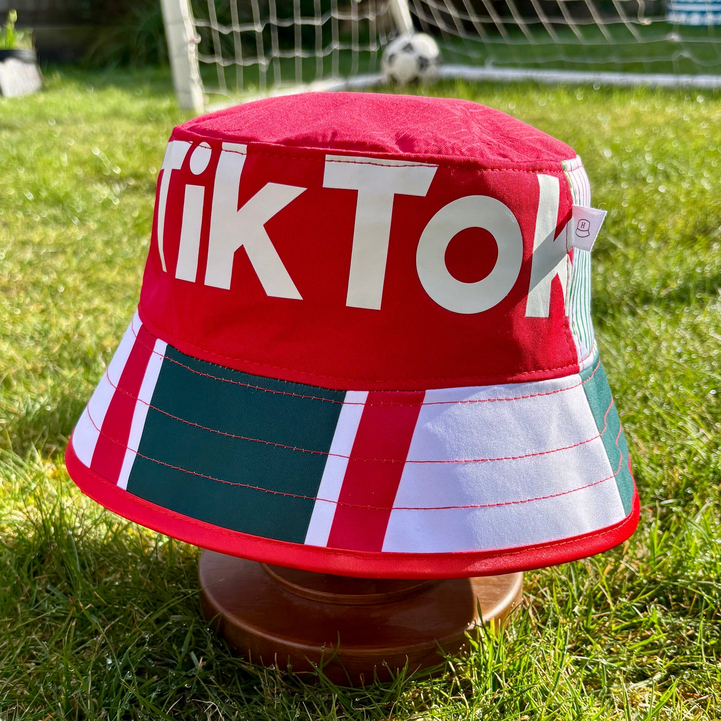 Wrexham bucket hat (adult 62-63 cm) - handmade from original shirts
