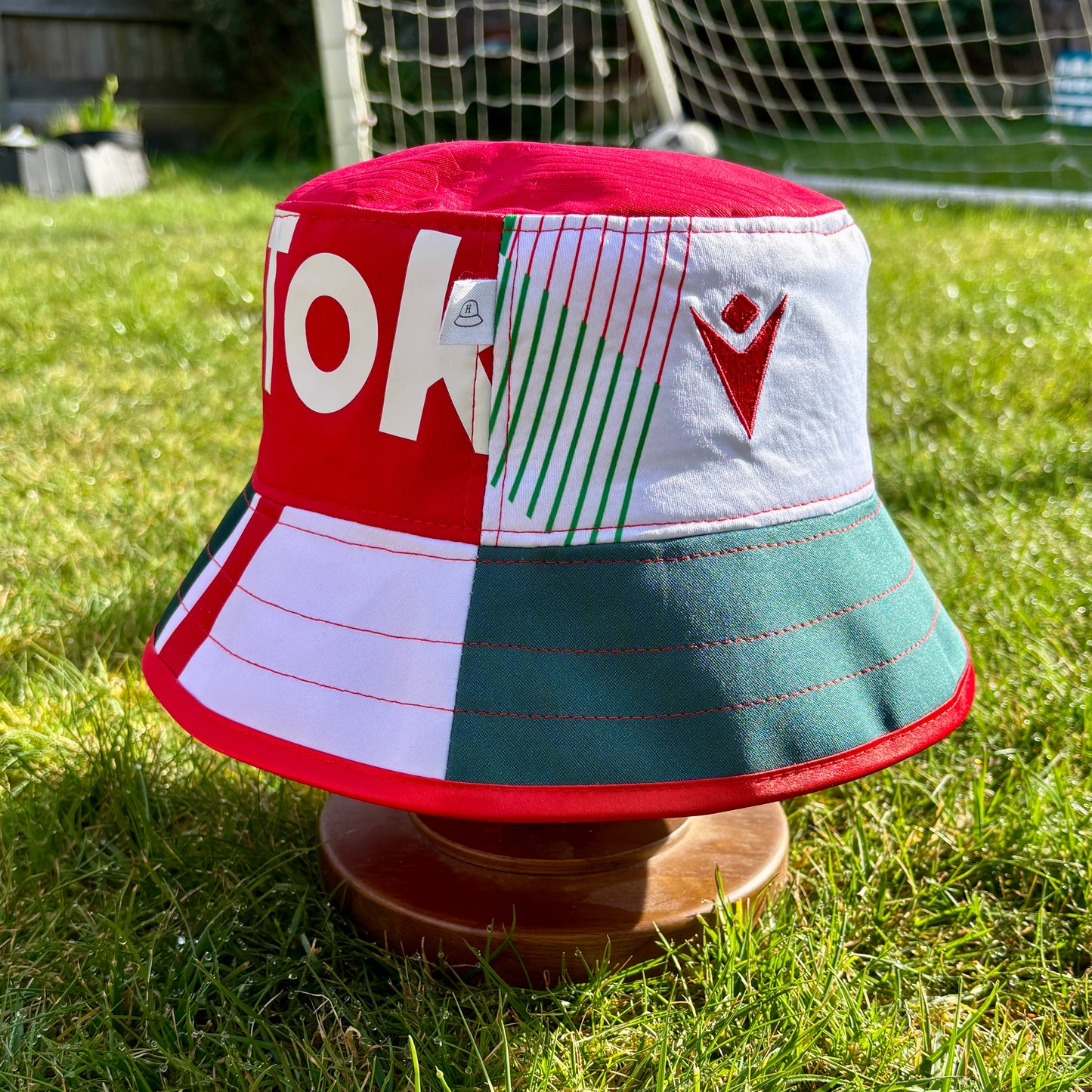 Wrexham bucket hat (adult 62-63 cm) - handmade from original shirts