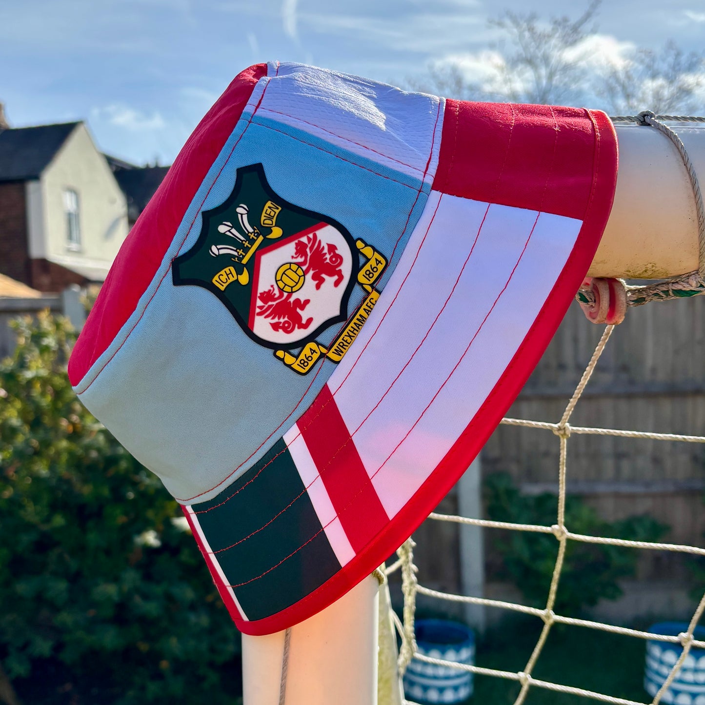 Wrexham bucket hat (adult 62-63 cm) - handmade from original shirts