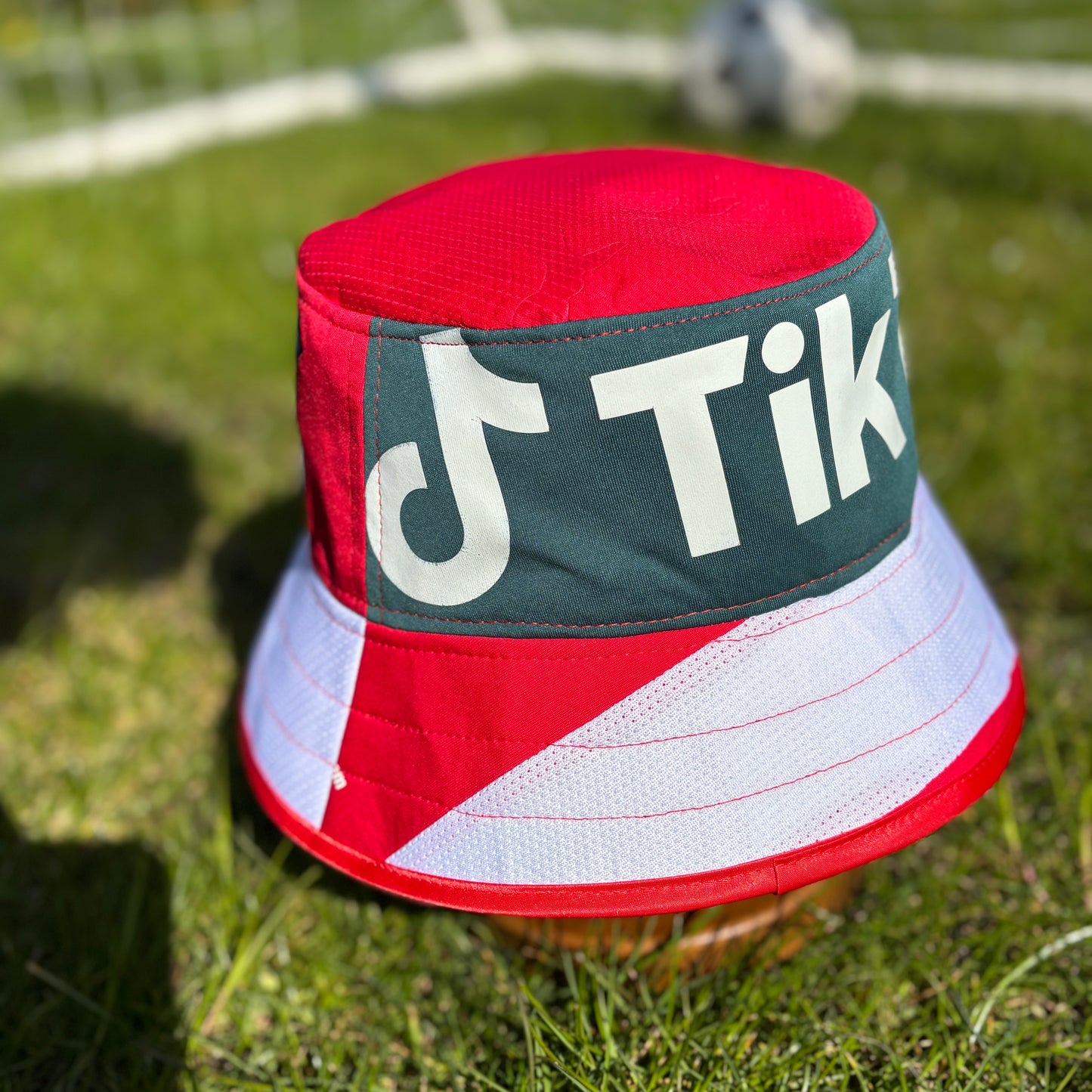 Wrexham bucket hat (adult 62-63 cm) - handmade from original shirts