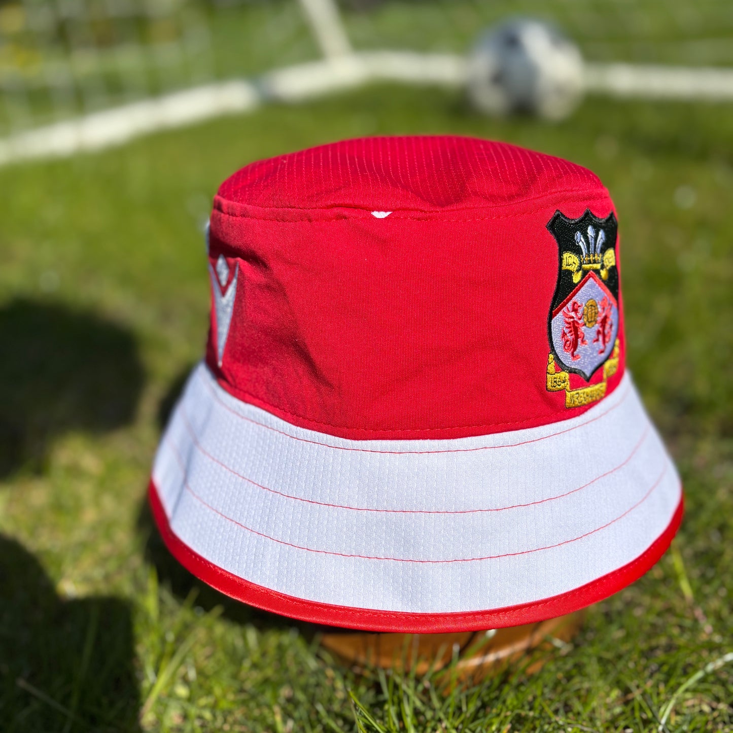 Wrexham bucket hat (adult 62-63 cm) - handmade from original shirts