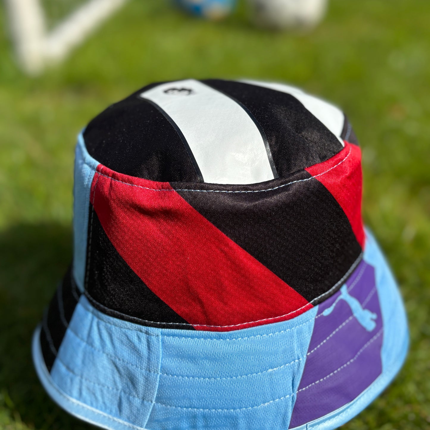 Manchester City bucket hat (adult) - handmade from original shirts