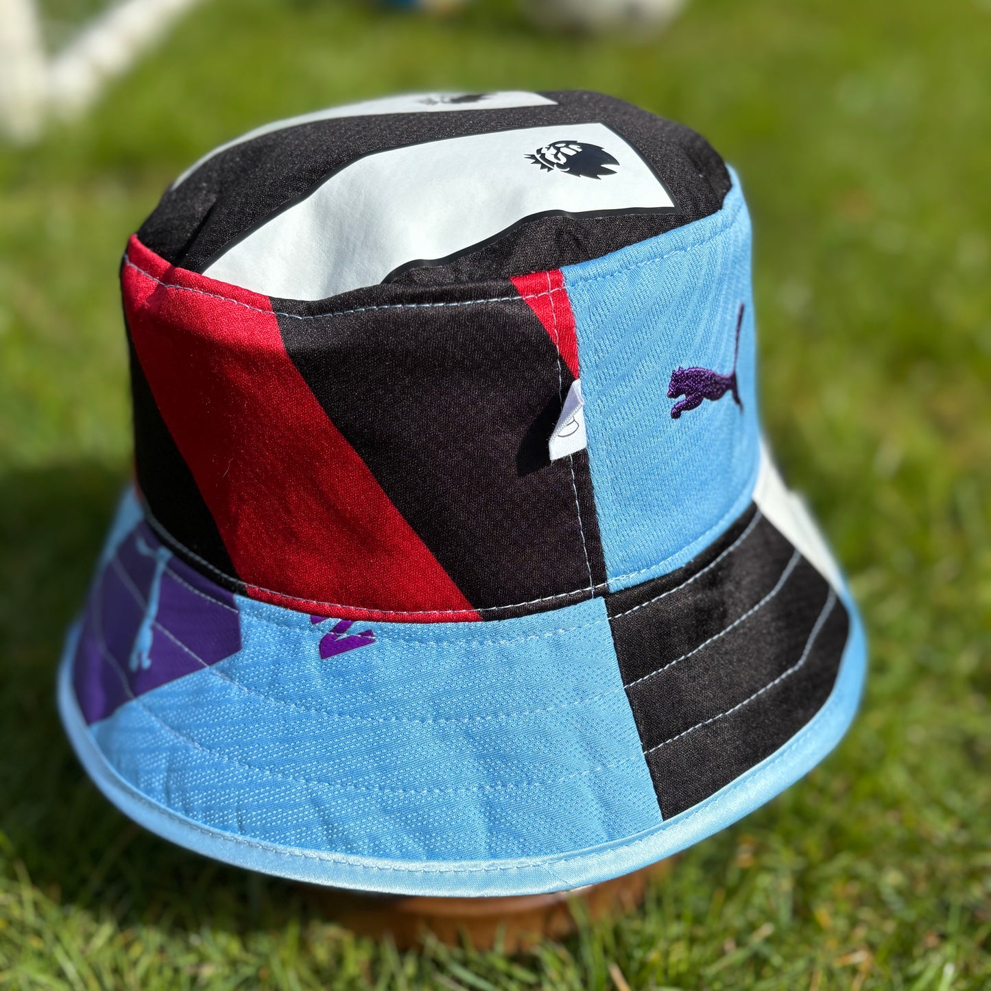 Manchester City bucket hat (adult) - handmade from original shirts