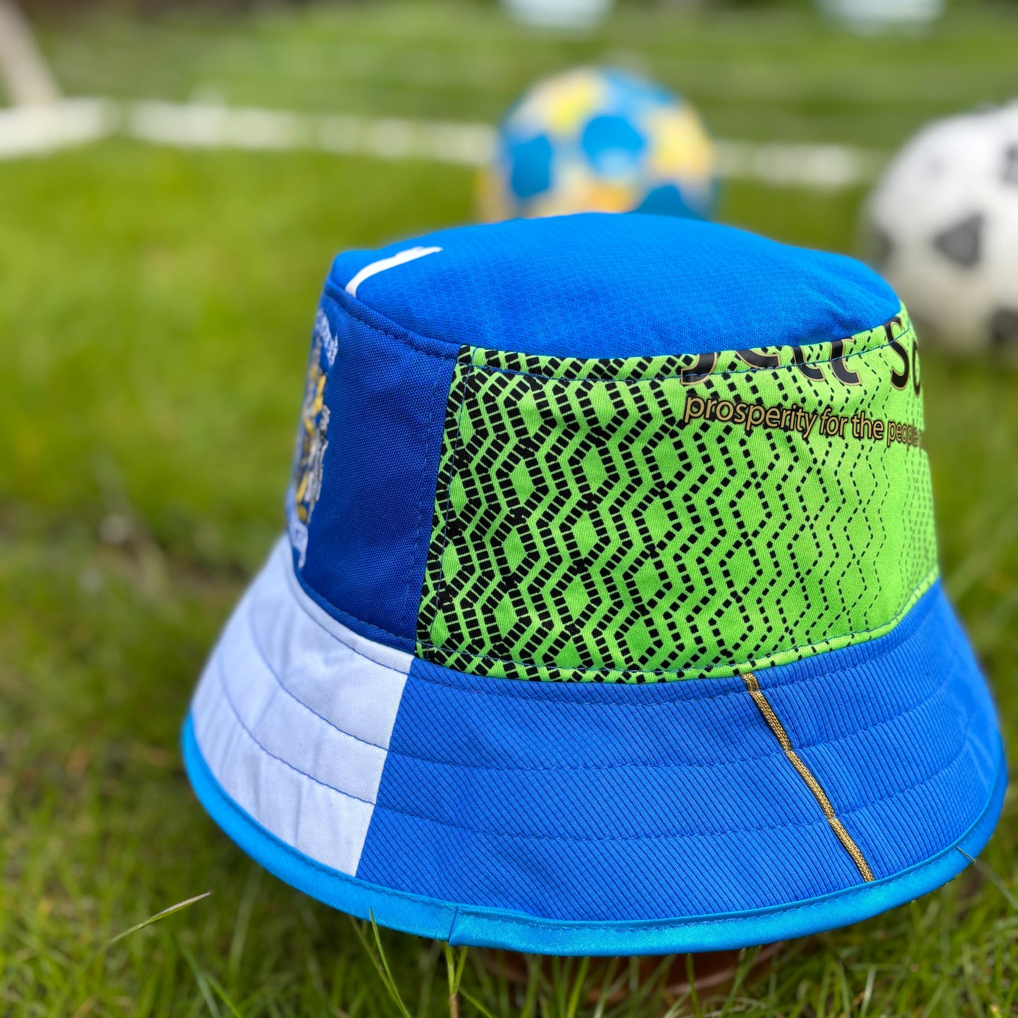 Stockport County bucket hat (adult 62-63 cm) - handmade from original shirts