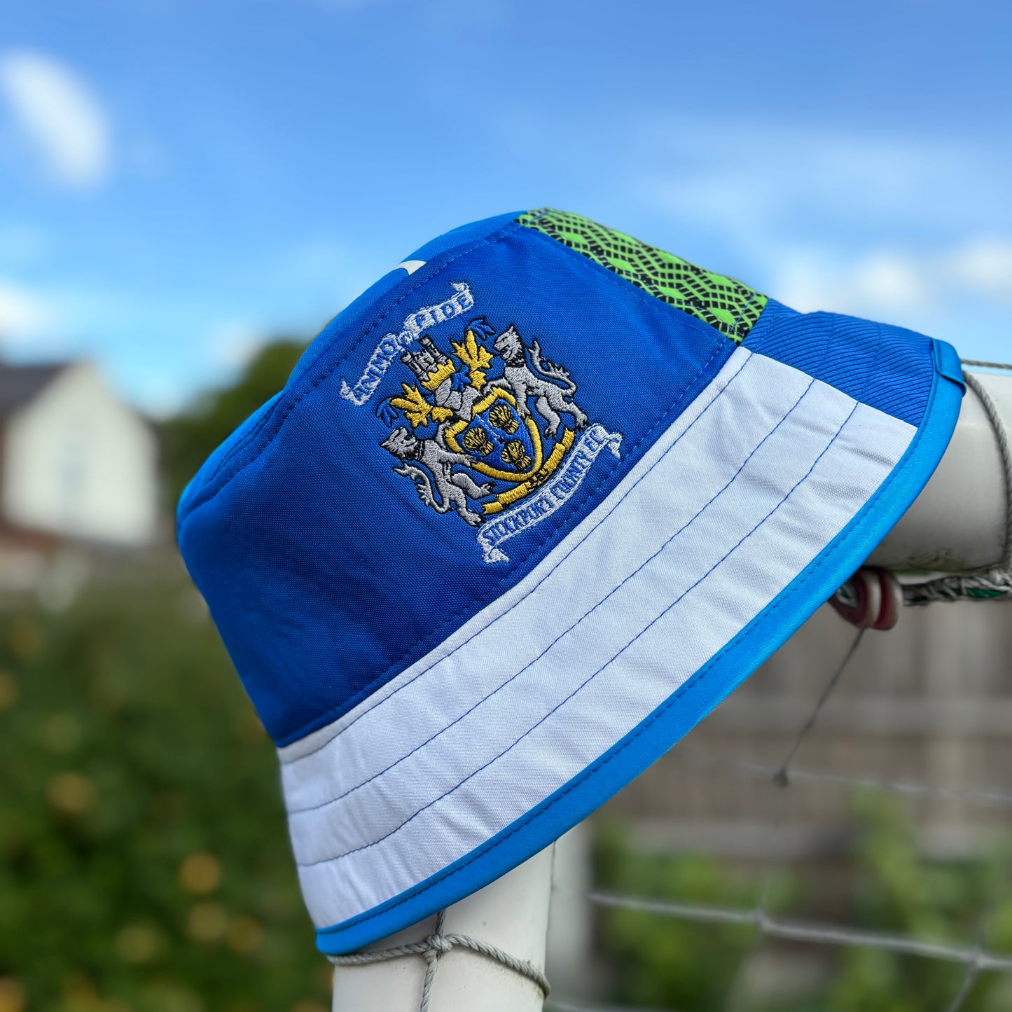 Stockport County bucket hat (adult 62-63 cm) - handmade from original shirts