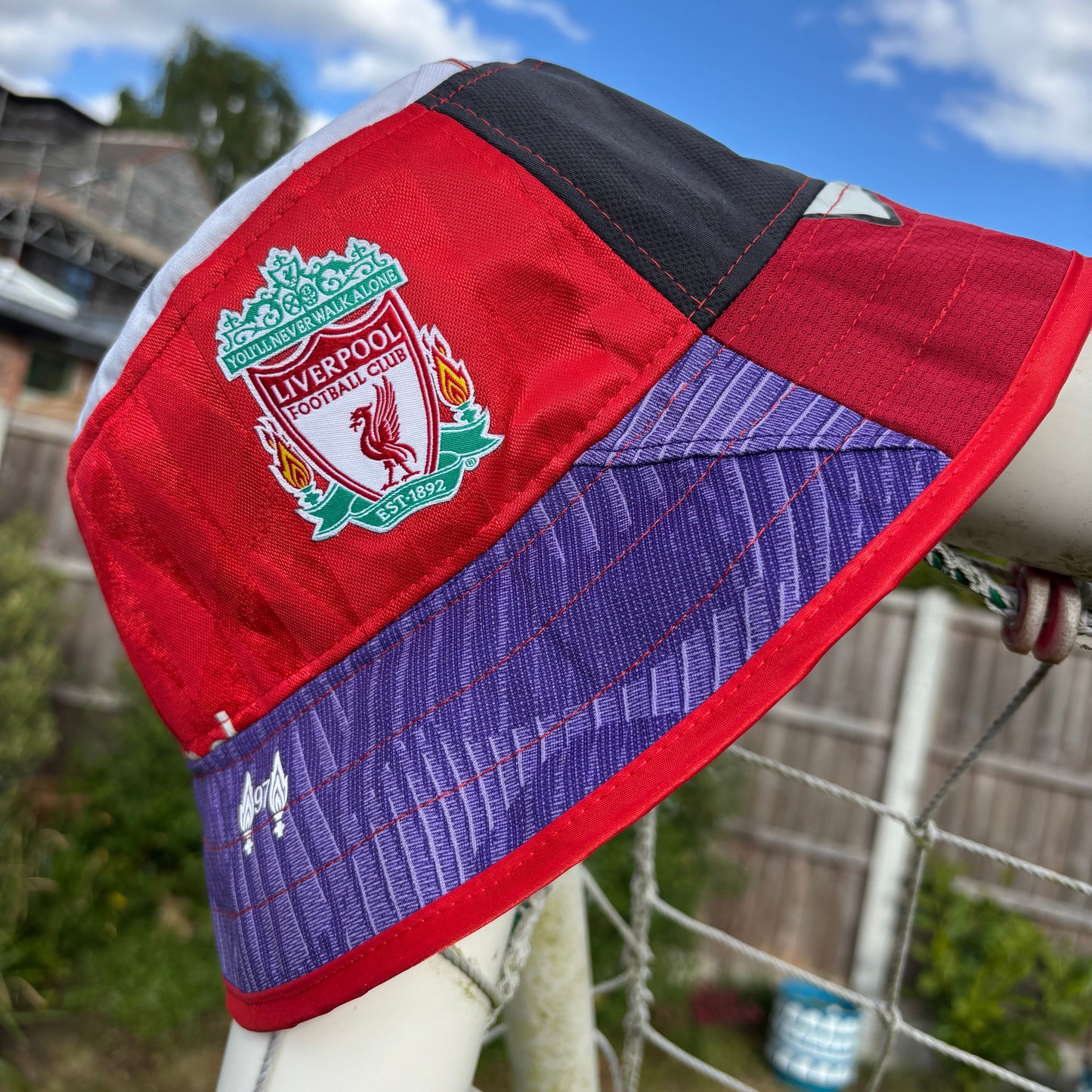 Liverpool bucket hat (adult 62-63 cm) - handmade from original shirts