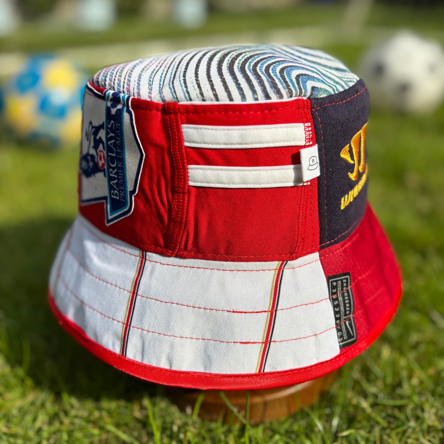 Liverpool bucket hat (adult 62-63 cm) - handmade from original shirts