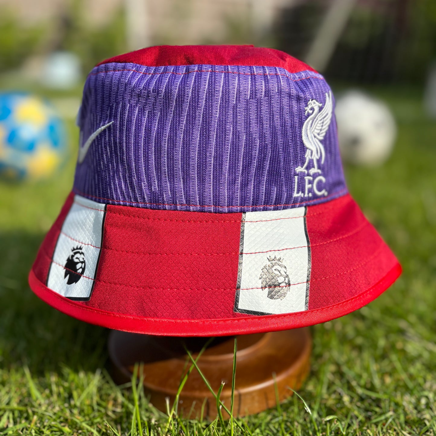 Liverpool bucket hat (adult 62-63 cm) - handmade from original shirts