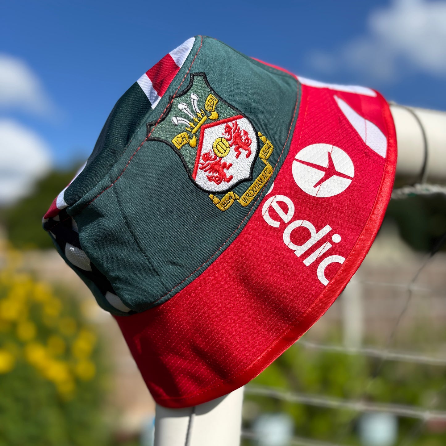 Wrexham bucket hat (adult 62-63 cm) - handmade from original shirts