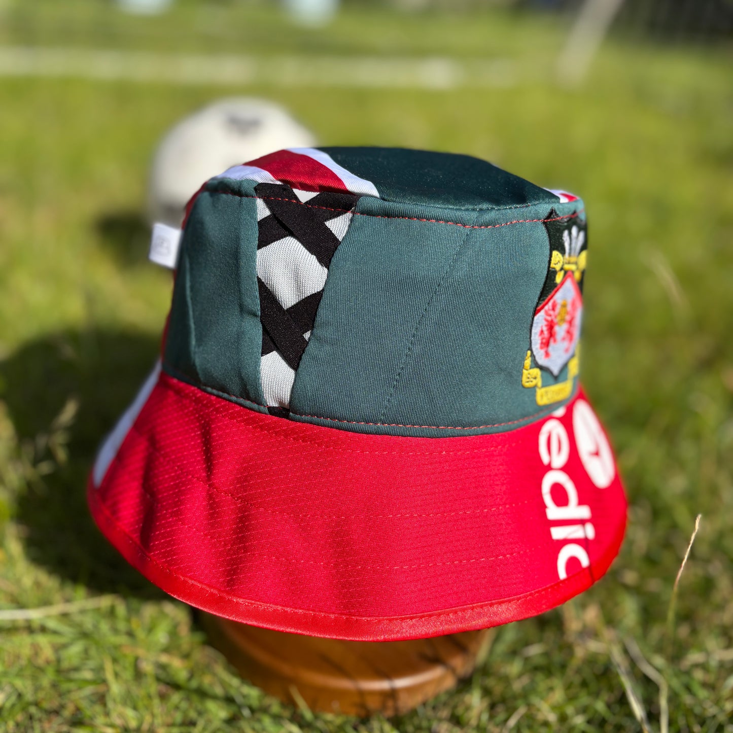 Wrexham bucket hat (adult 62-63 cm) - handmade from original shirts