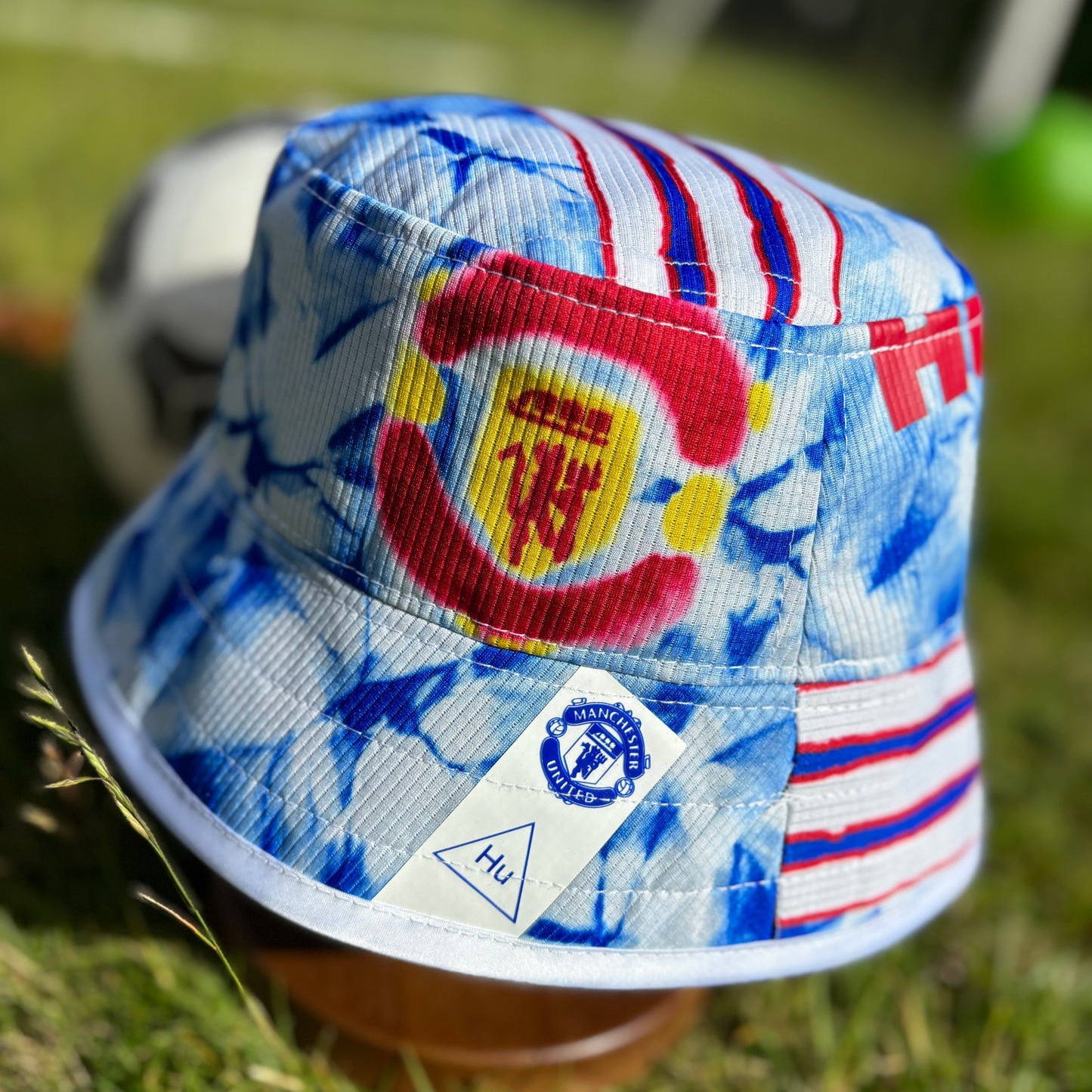 Manchester United x Human Race bucket hat (Kids/Youth/Small Adult - 58-59cm) - made from original shirt