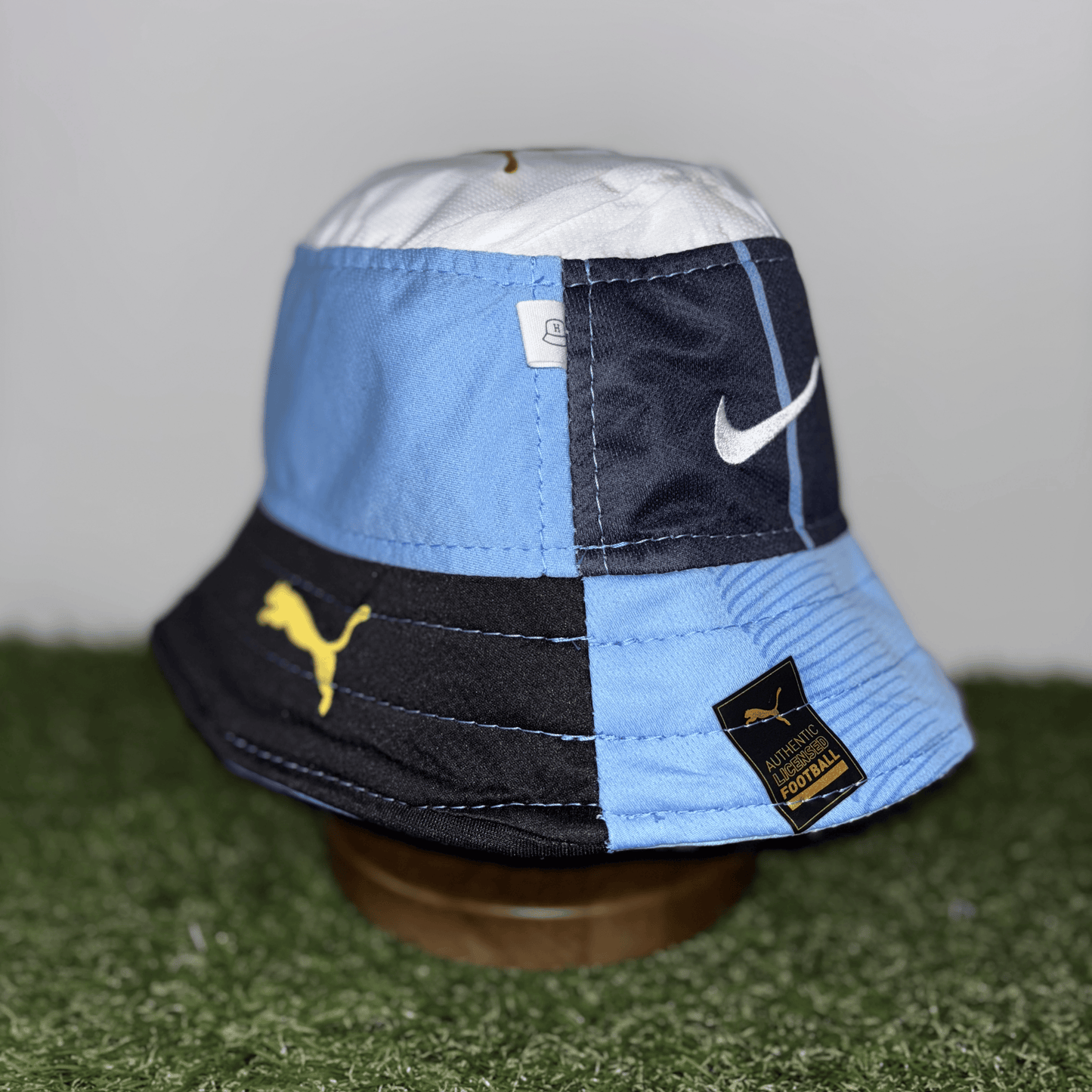 Manchester City bucket hat (adult) - handmade from original shirts
