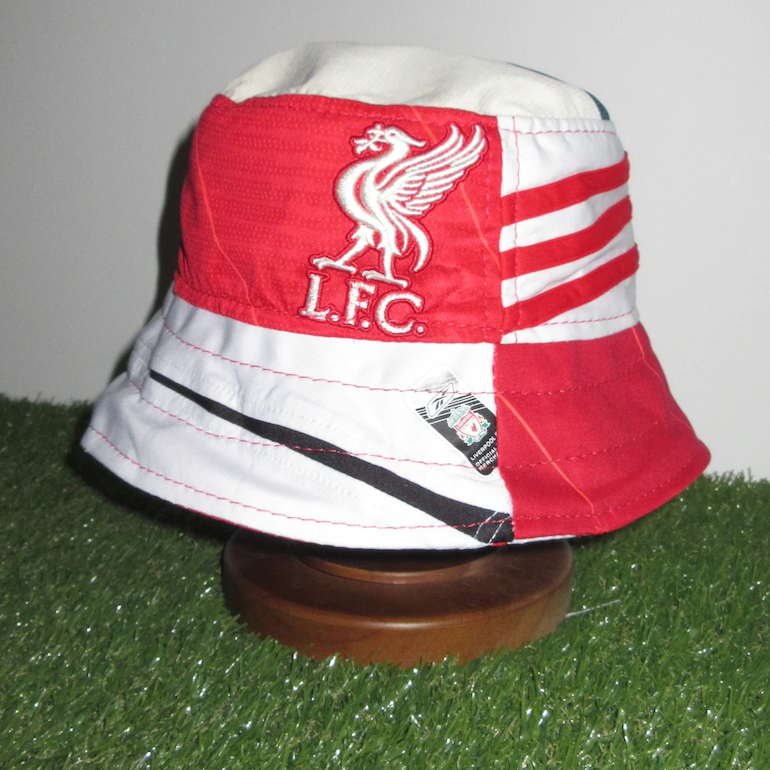 Liverpool bucket hat (adult 62-63cm) - handmade from original shirts