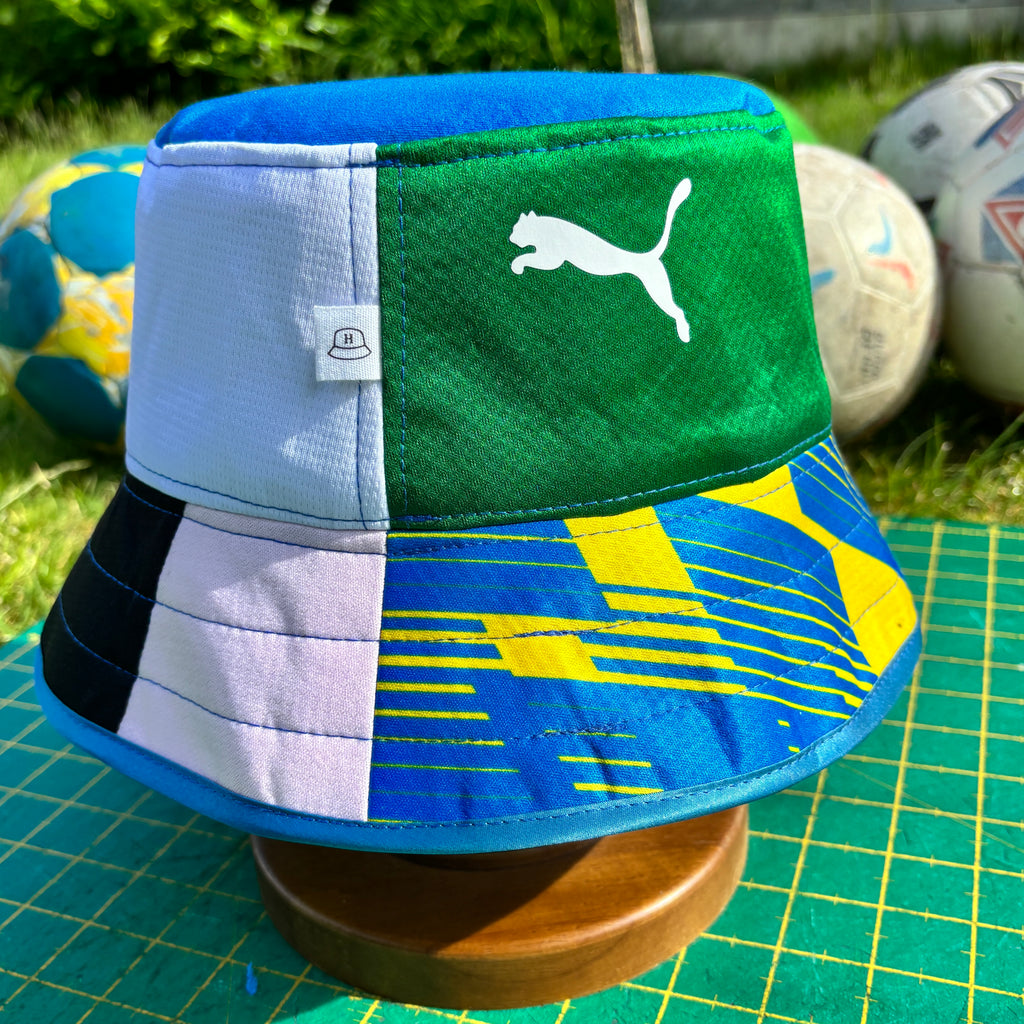 Stockport County bucket hat (adult 62-63 cm) - handmade from original shirts