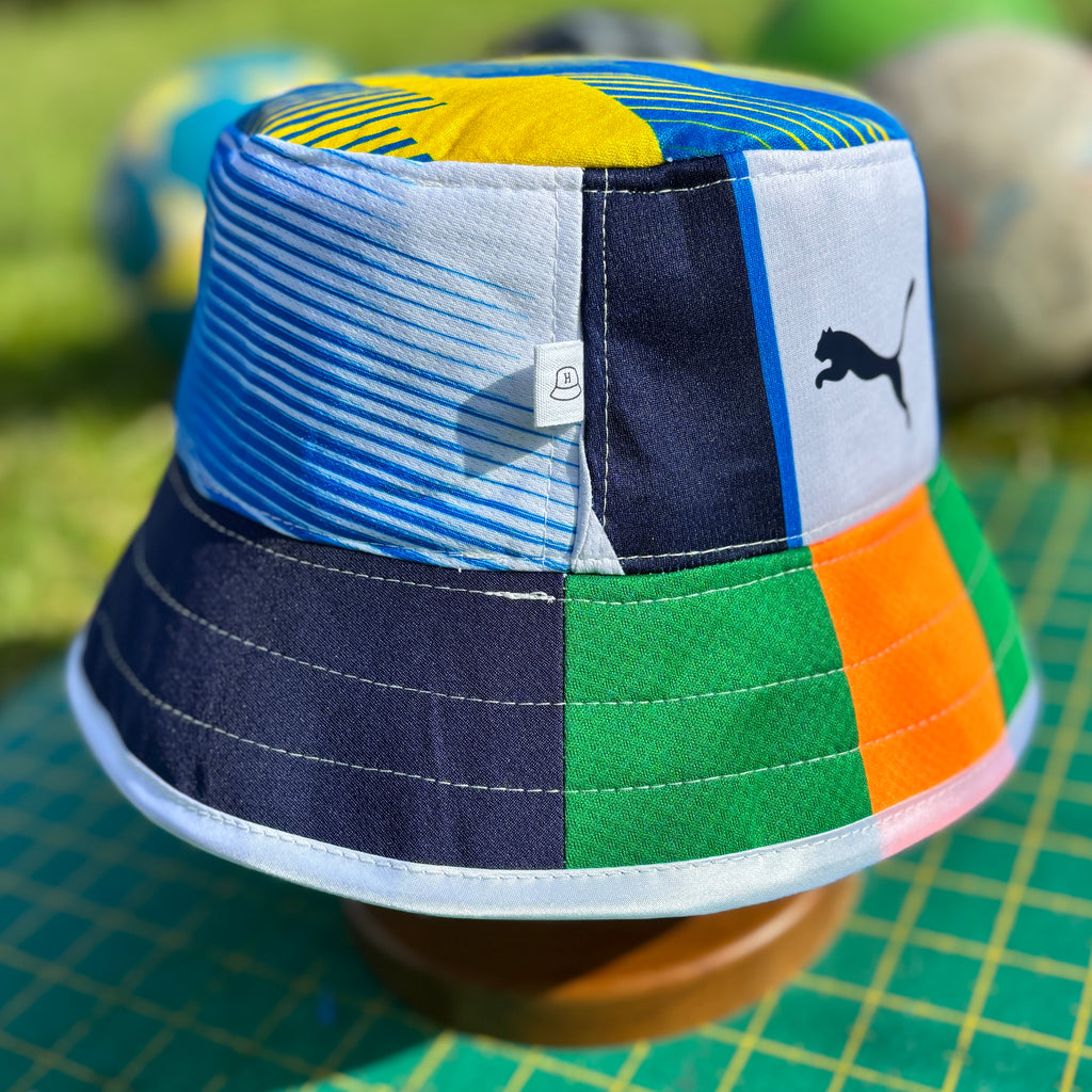 Stockport County bucket hat (adult 62-63 cm) - handmade from original shirts