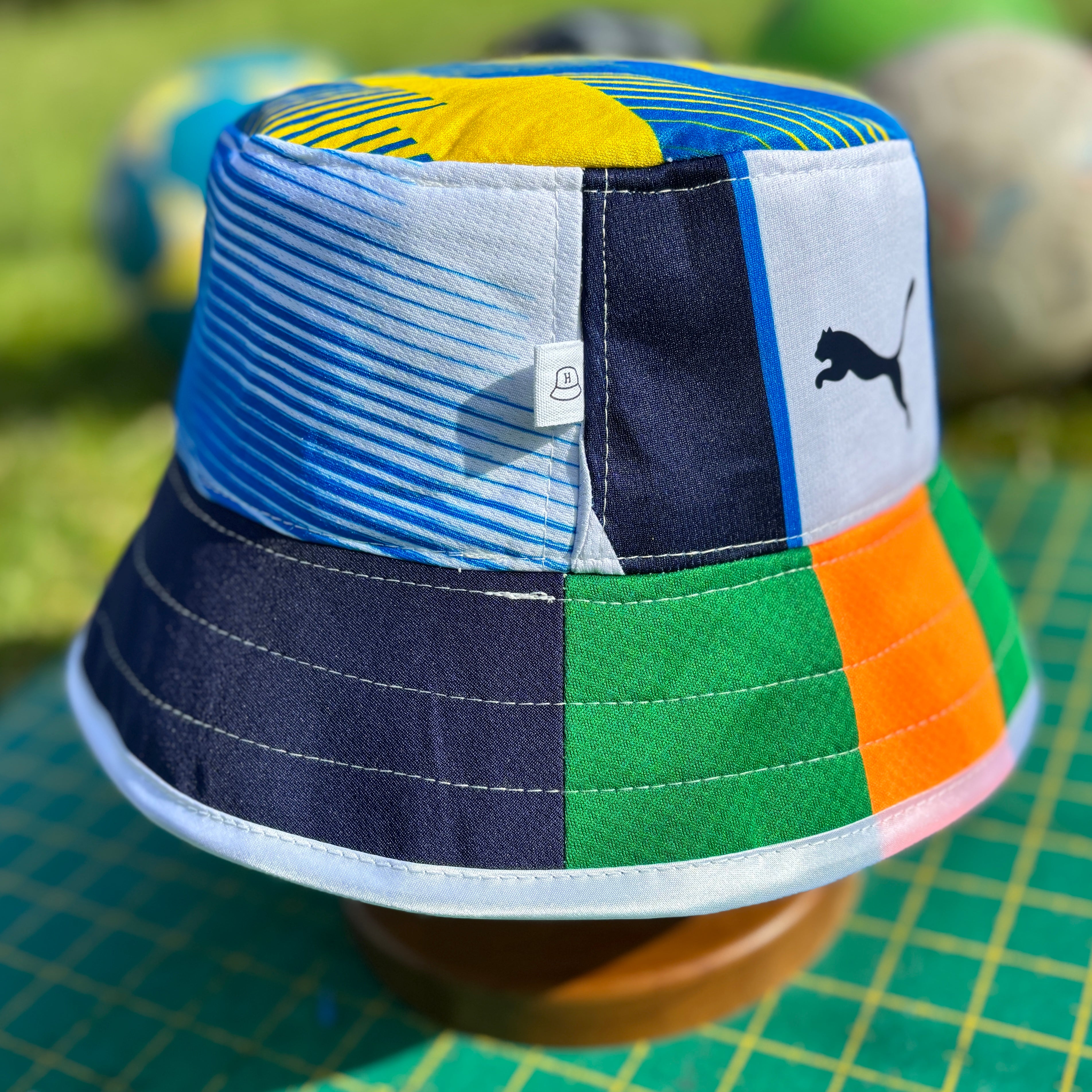 Stockport County bucket hat (adult 62-63 cm) - handmade from original shirts