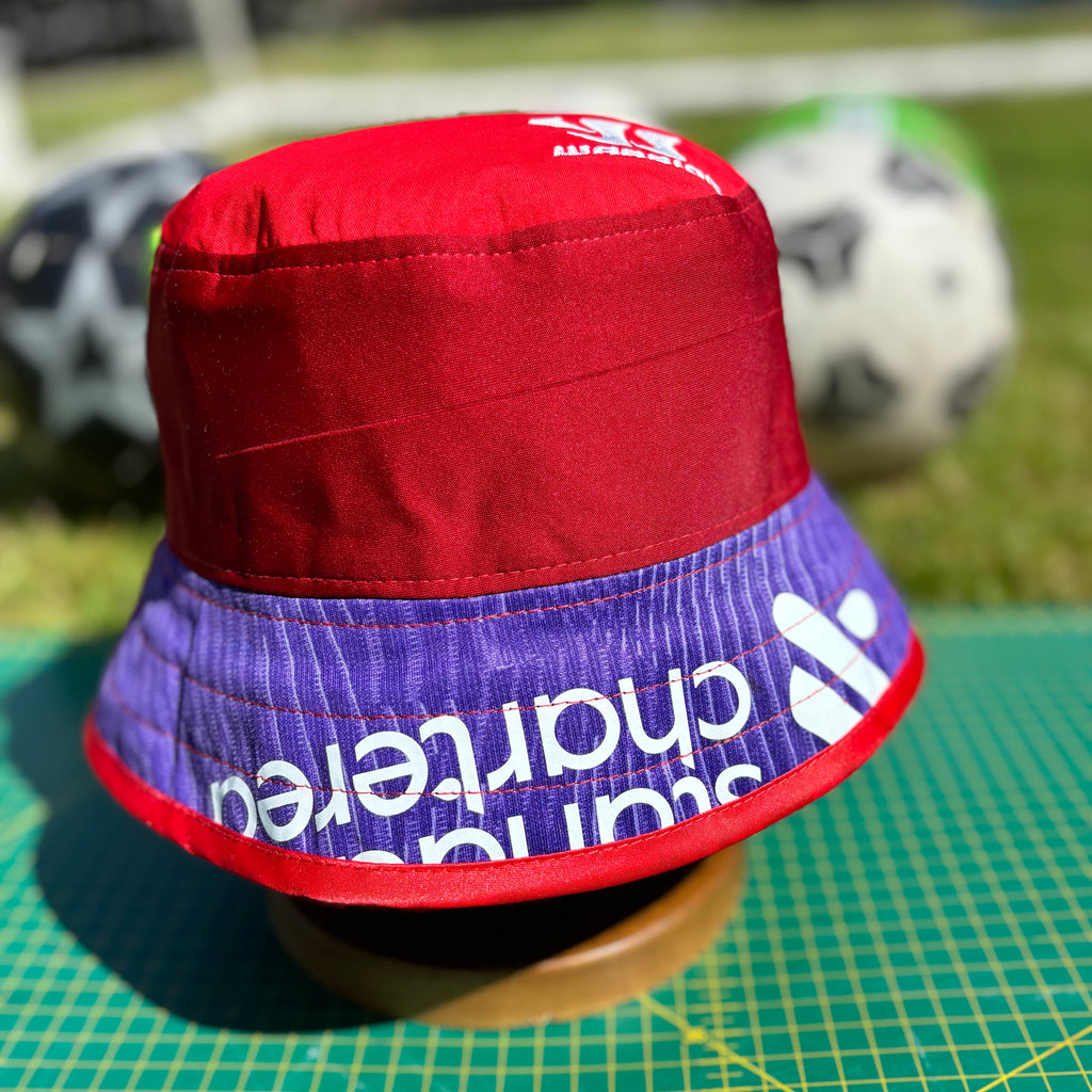 Liverpool bucket hat (adult 62-63 cm) - handmade from original shirts