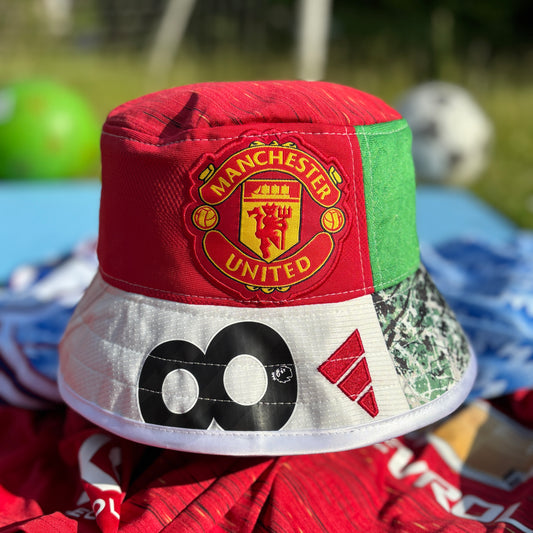 Manchester United bucket hat (Adult 62-63 cm) - made from real shirts