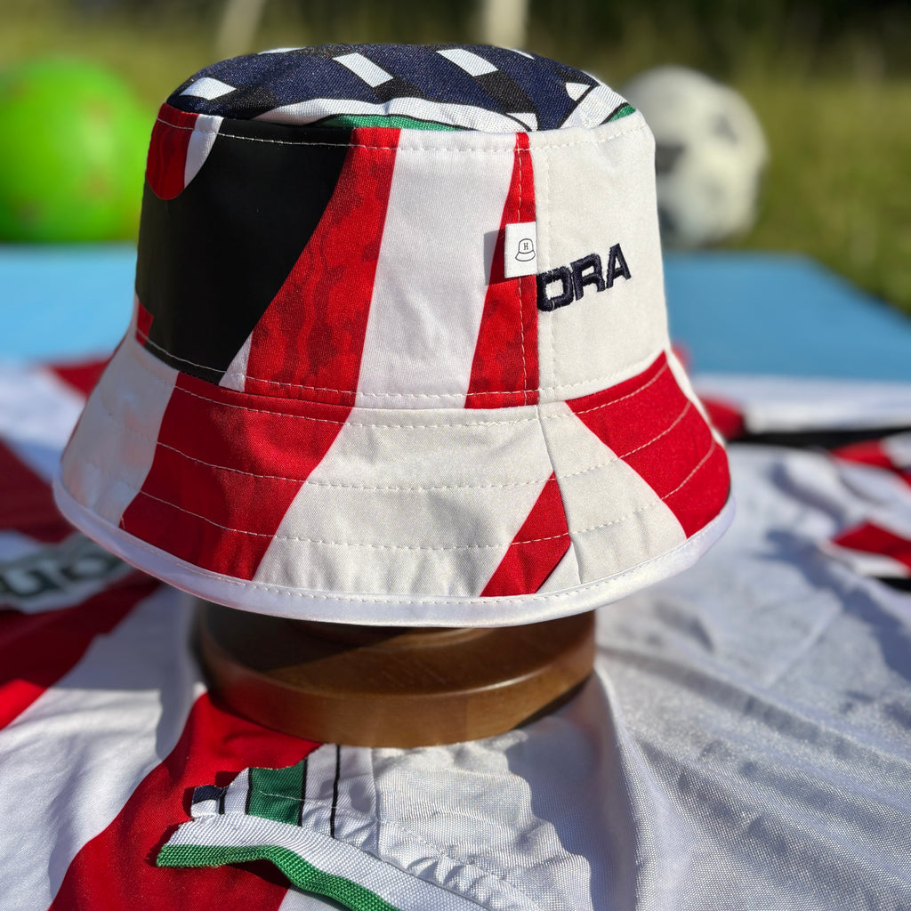 Sunderland bucket hat (adult 62-63cm) - handmade from original shirts