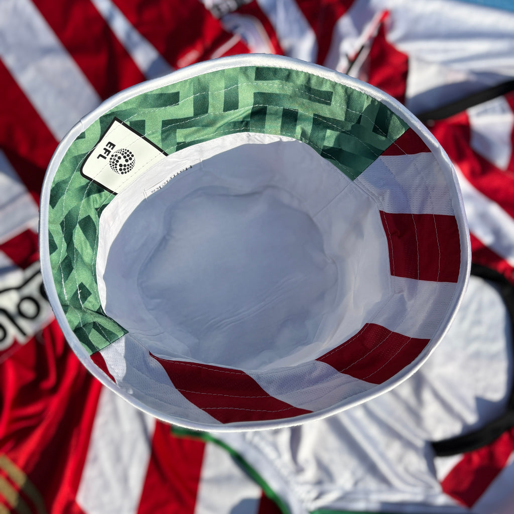 Sunderland bucket hat (adult 62-63cm) - handmade from original shirts