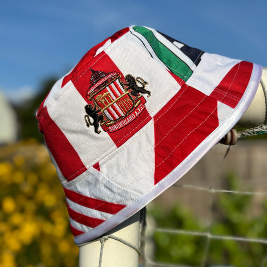 Sunderland bucket hat (adult 62-63cm) - handmade from original shirts